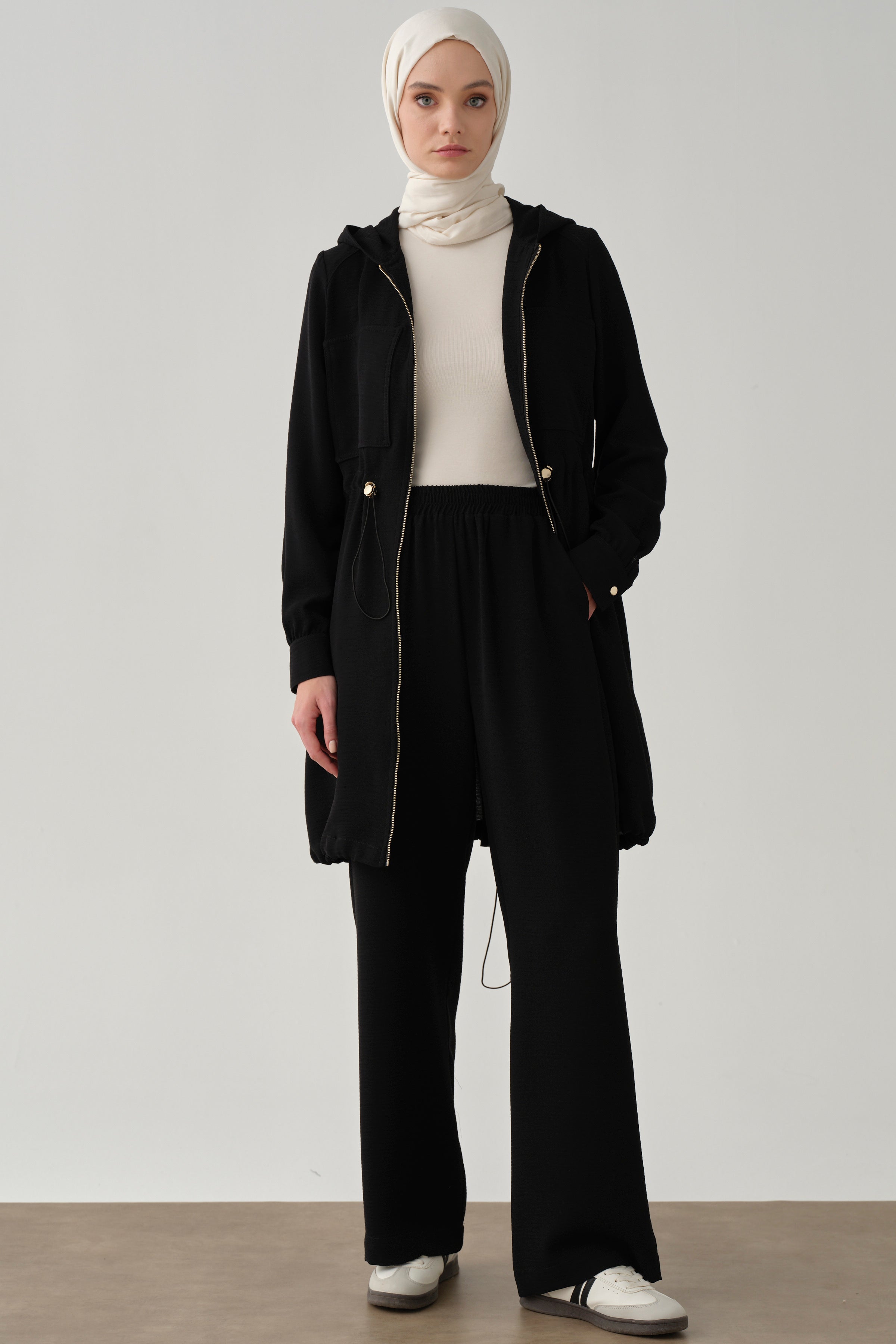 Bol Paça Pantolon - Siyah TUGBA