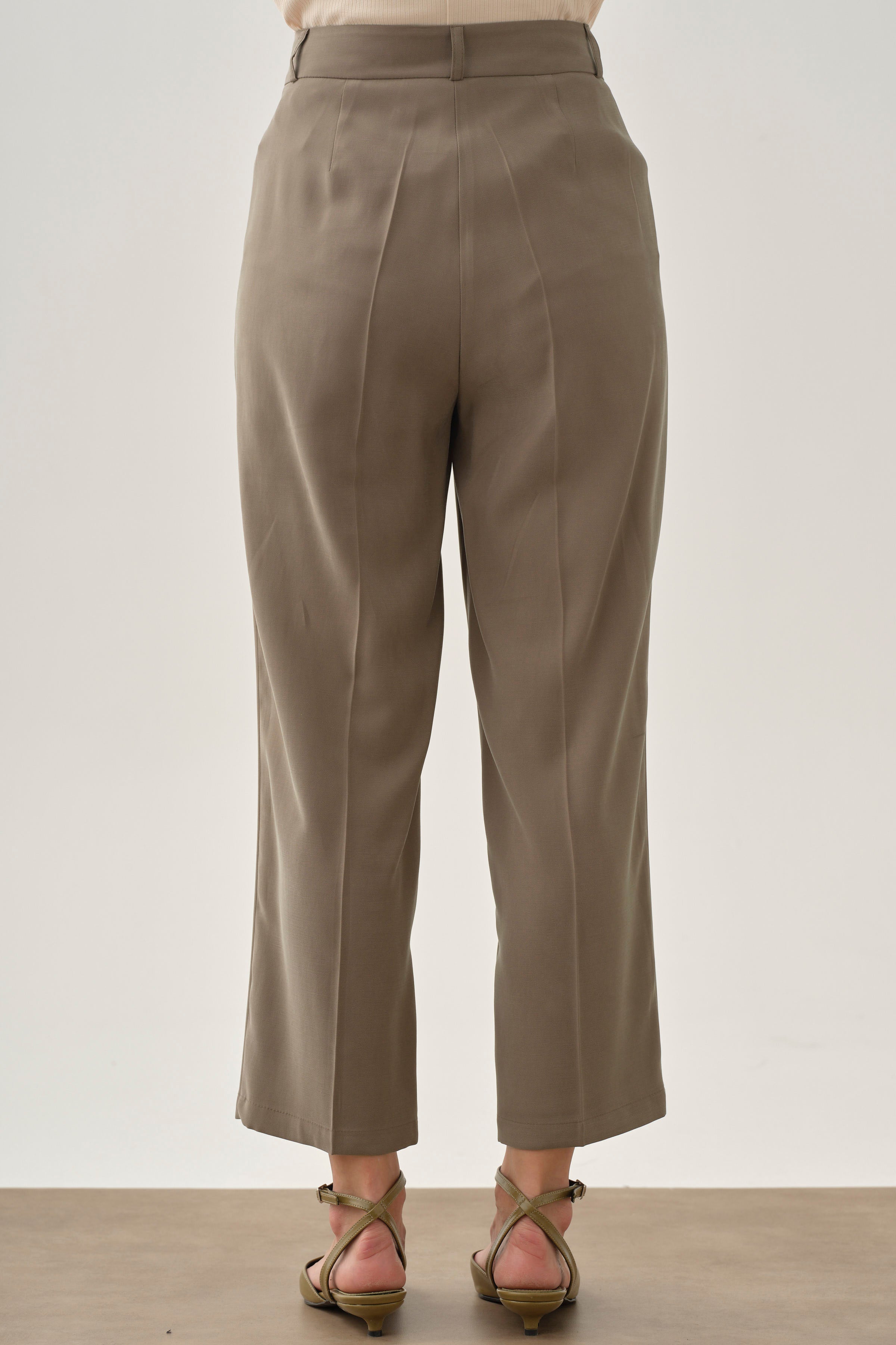 Boru Paça Pantolon - Vizon TUGBA