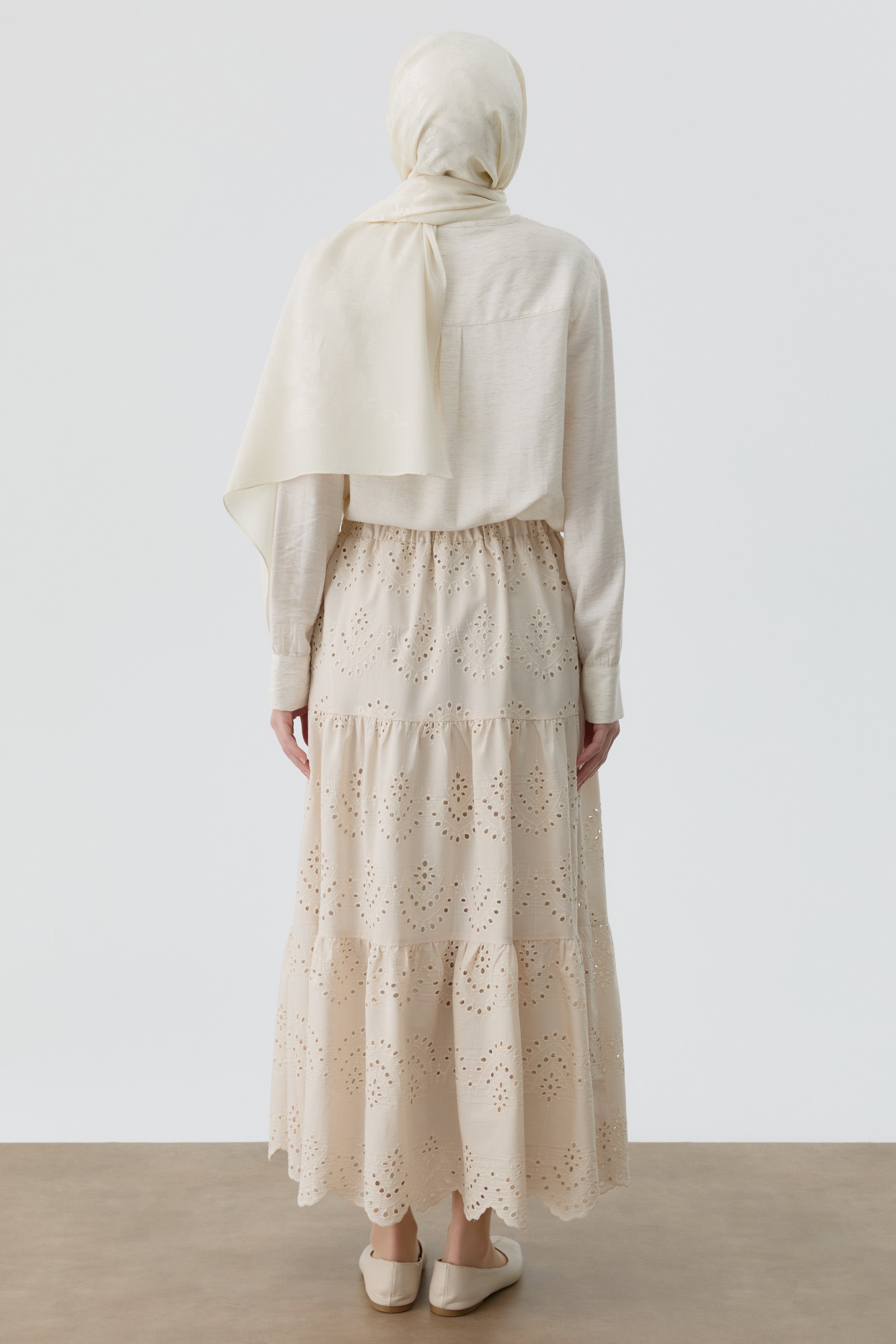 Brode Çingene Eteği - Bej TUGBA