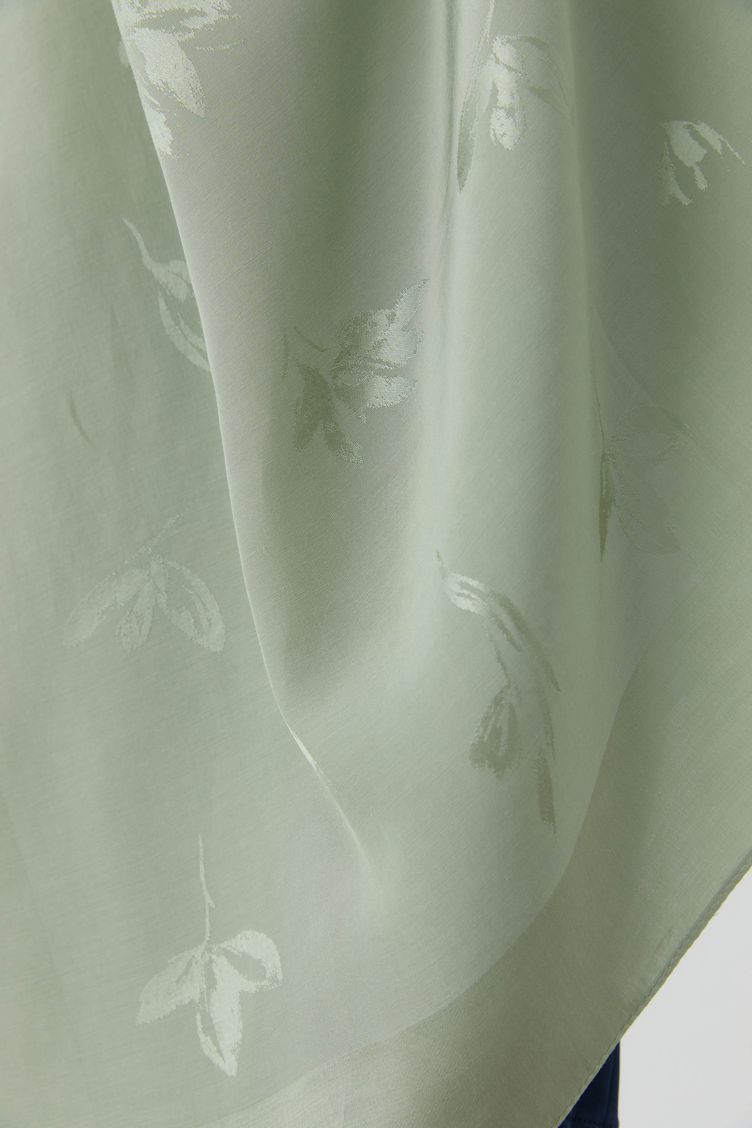 Buket Jakar Naturel Şal - Mint TUGBA