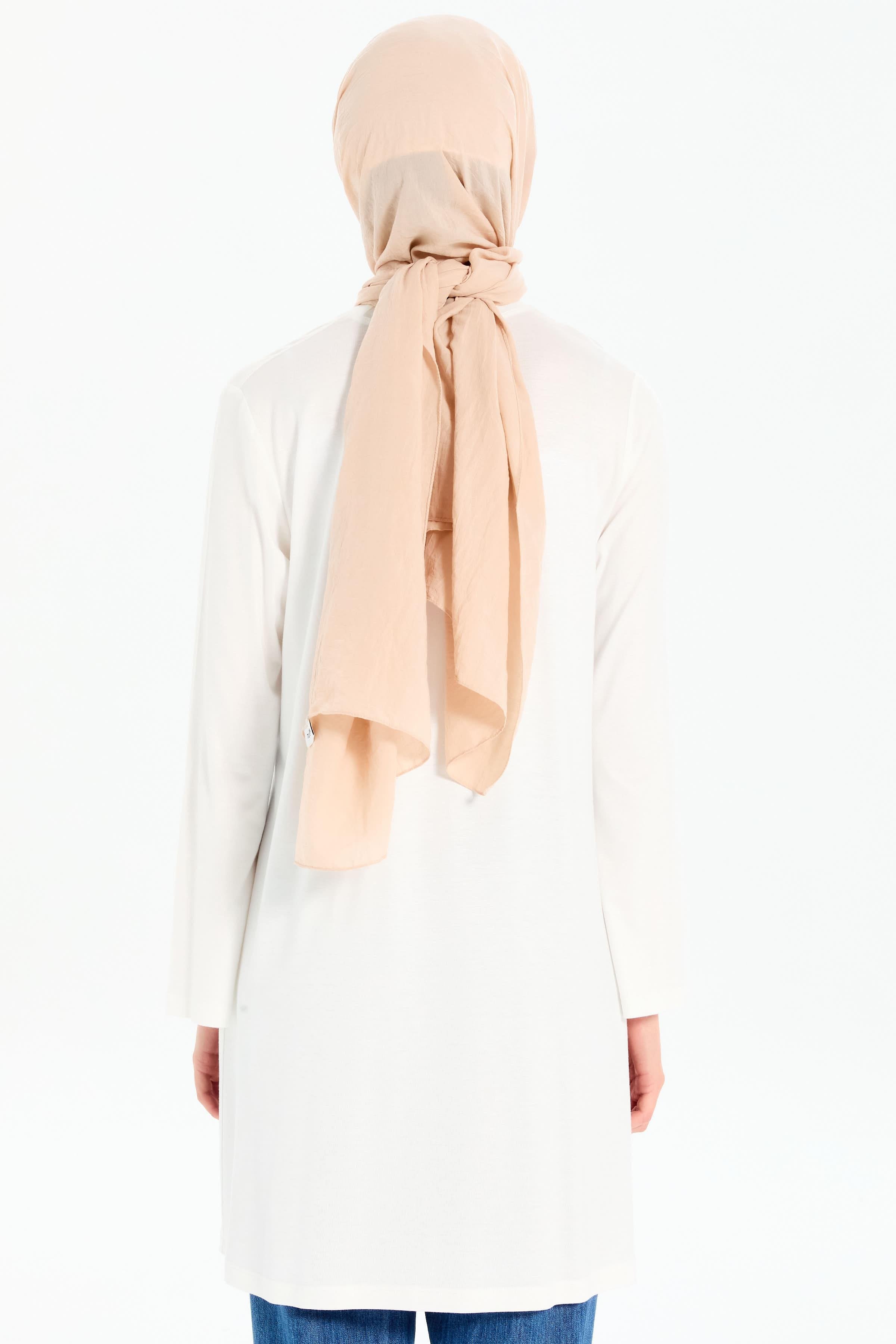 Büyük Beden Örme Tunik - Ekru TUGBA