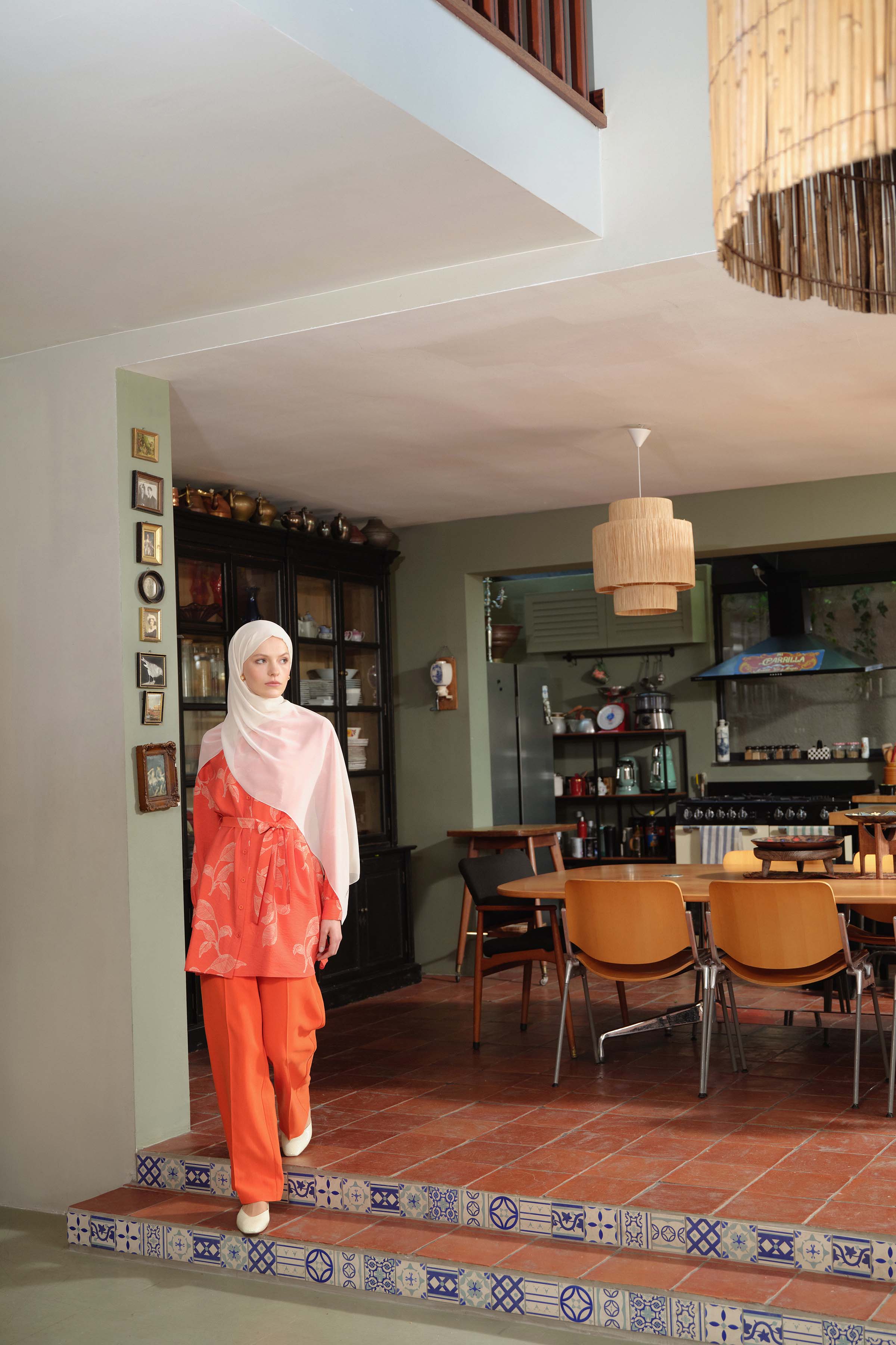 Cepli Bol Paça Pantolon - Mercan TUGBA