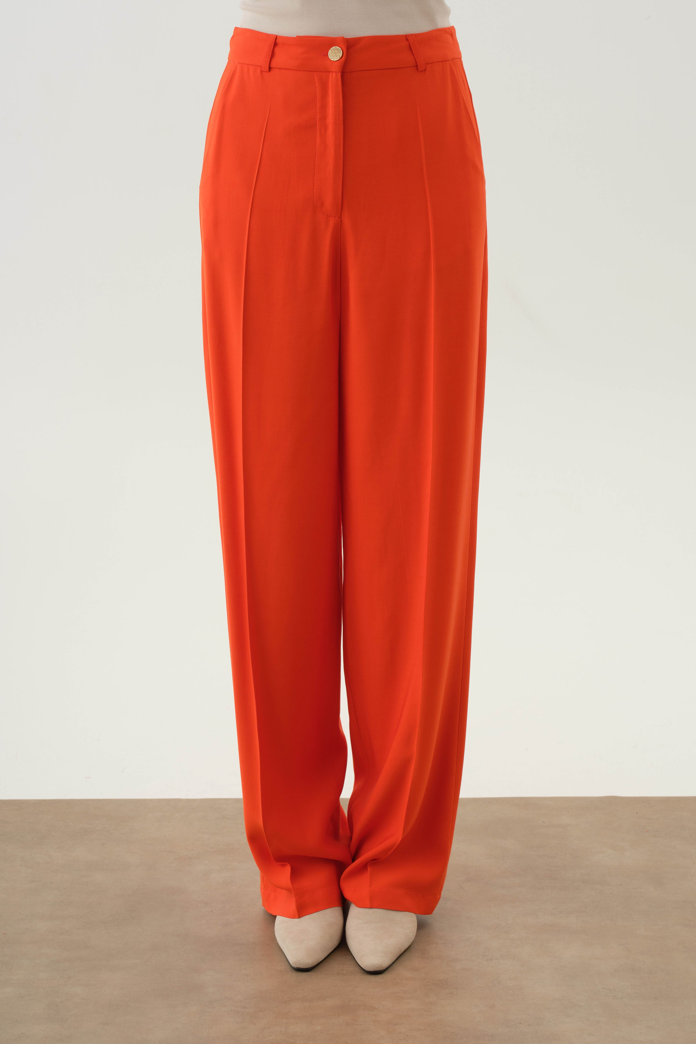 Cepli Bol Paça Pantolon - Mercan TUGBA