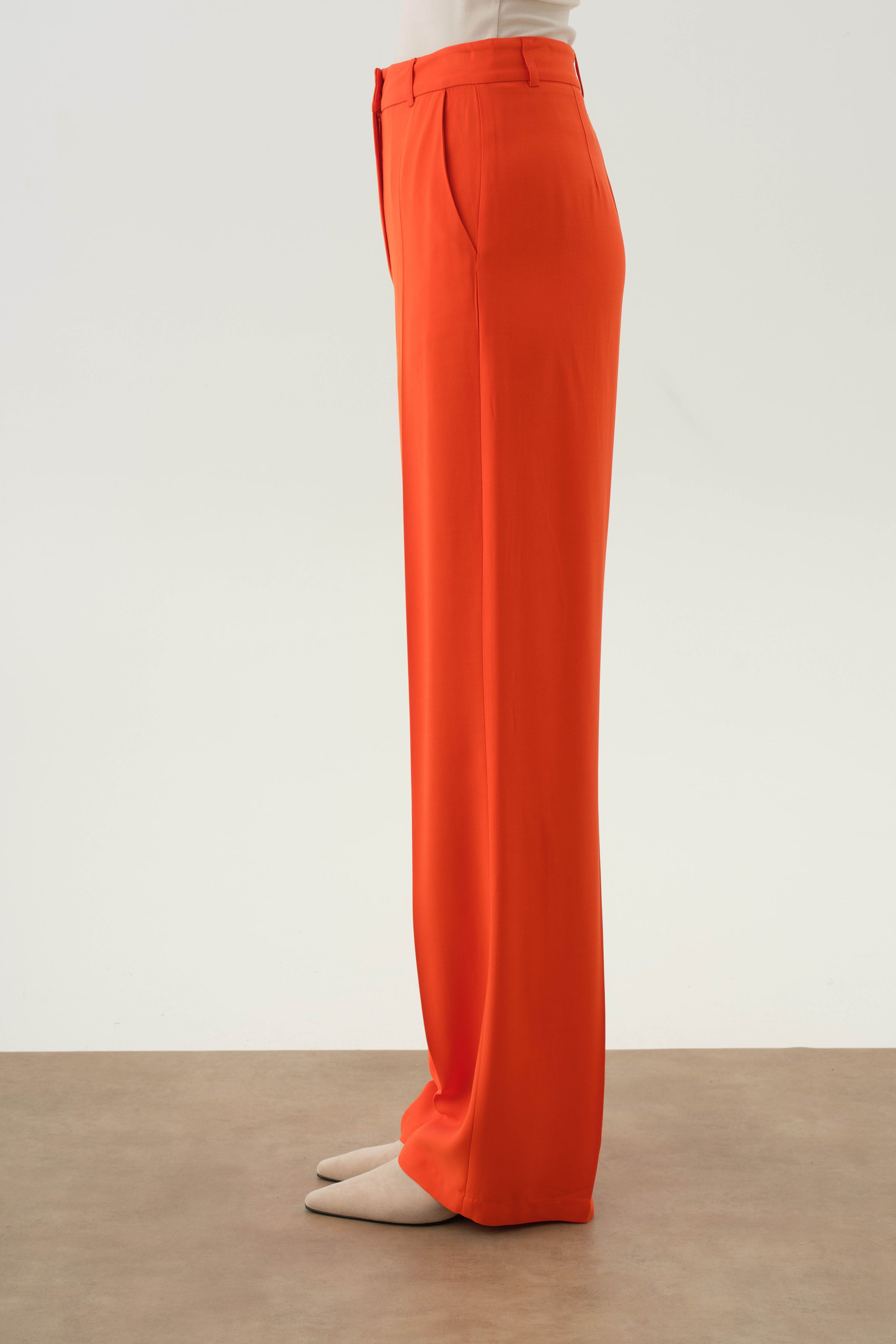 Cepli Bol Paça Pantolon - Mercan TUGBA