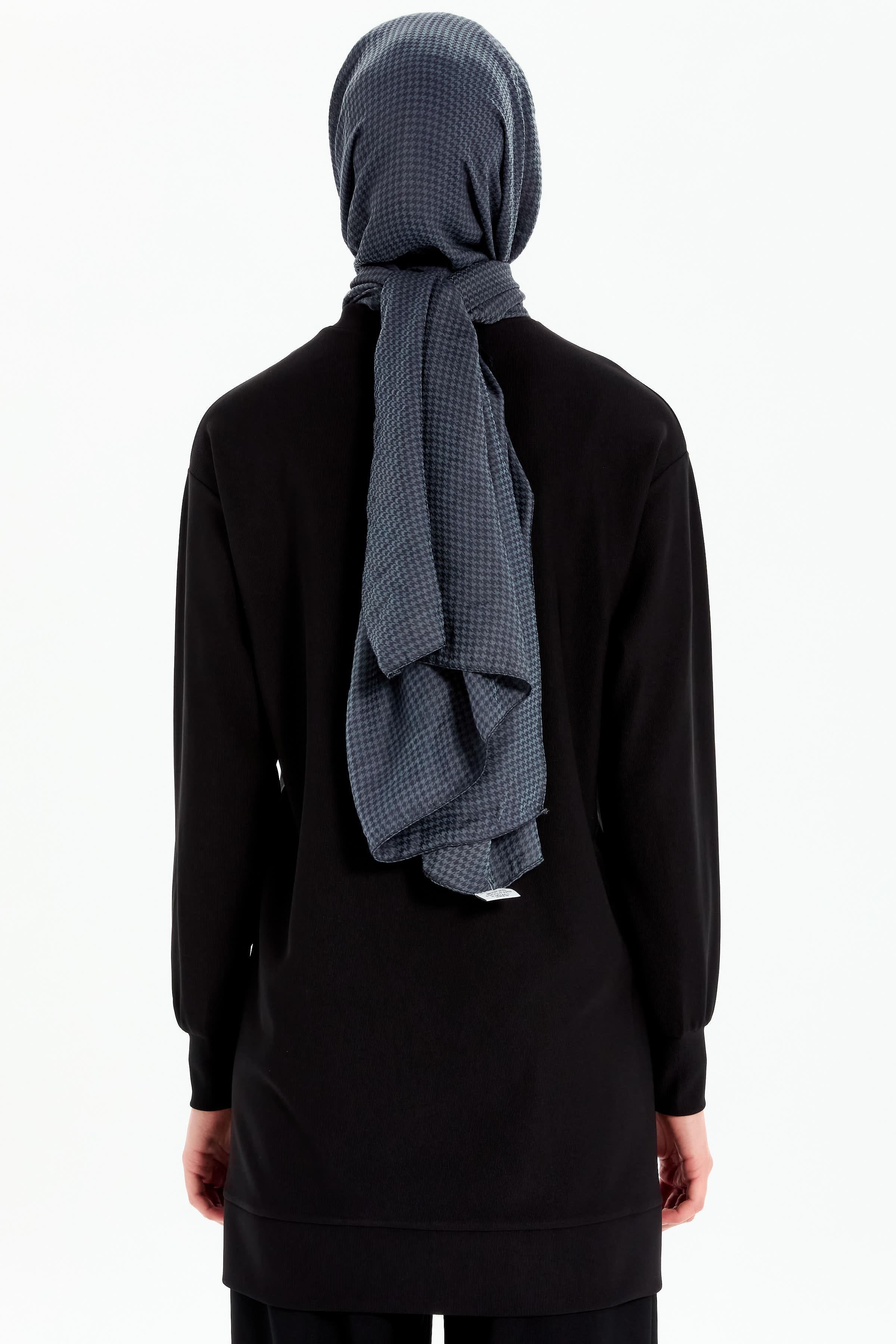 Cepli Garnili Örme Sweat - Siyah TUGBA