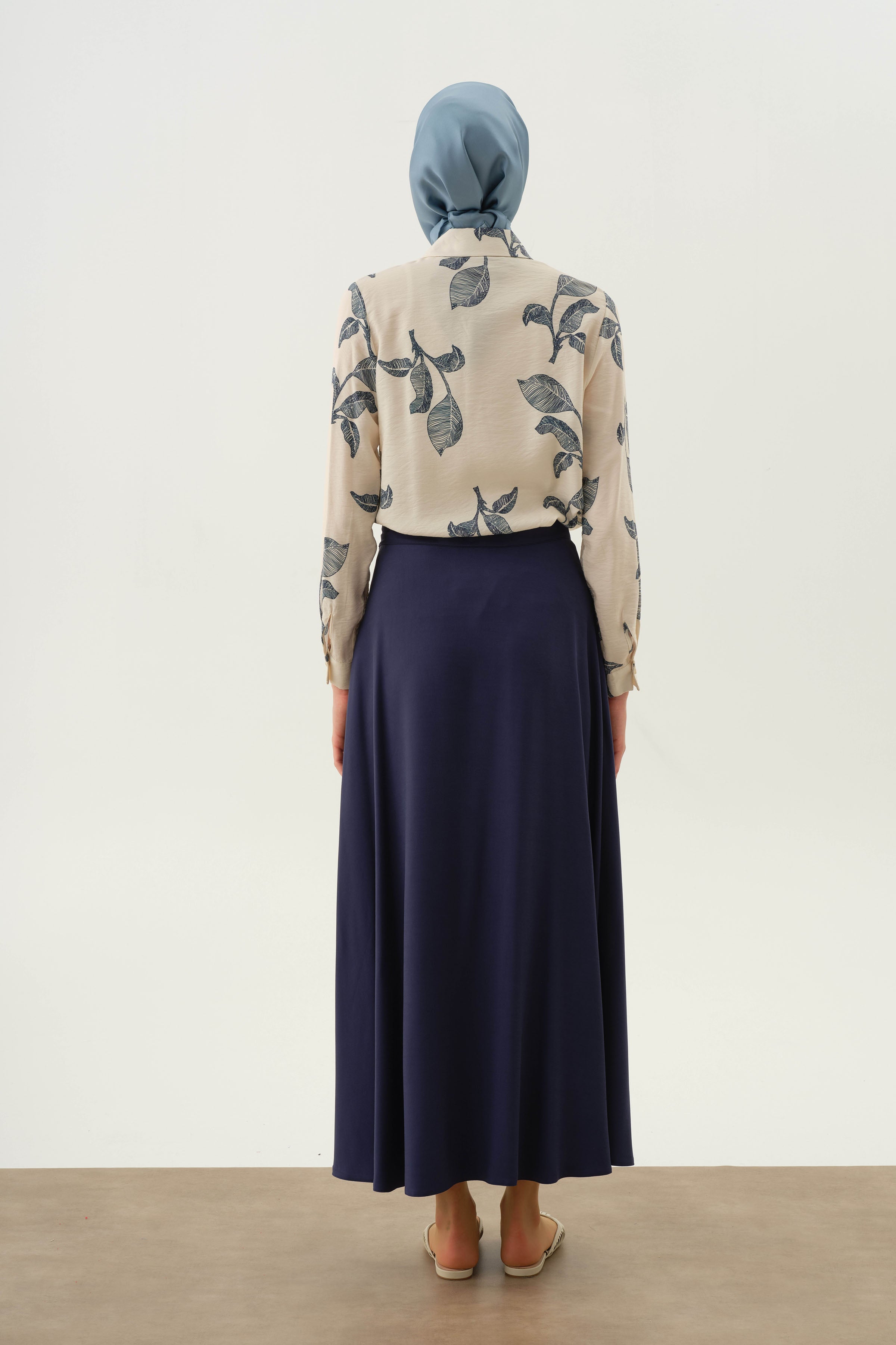 Cepsiz Godeli Etek - Lacivert TUGBA