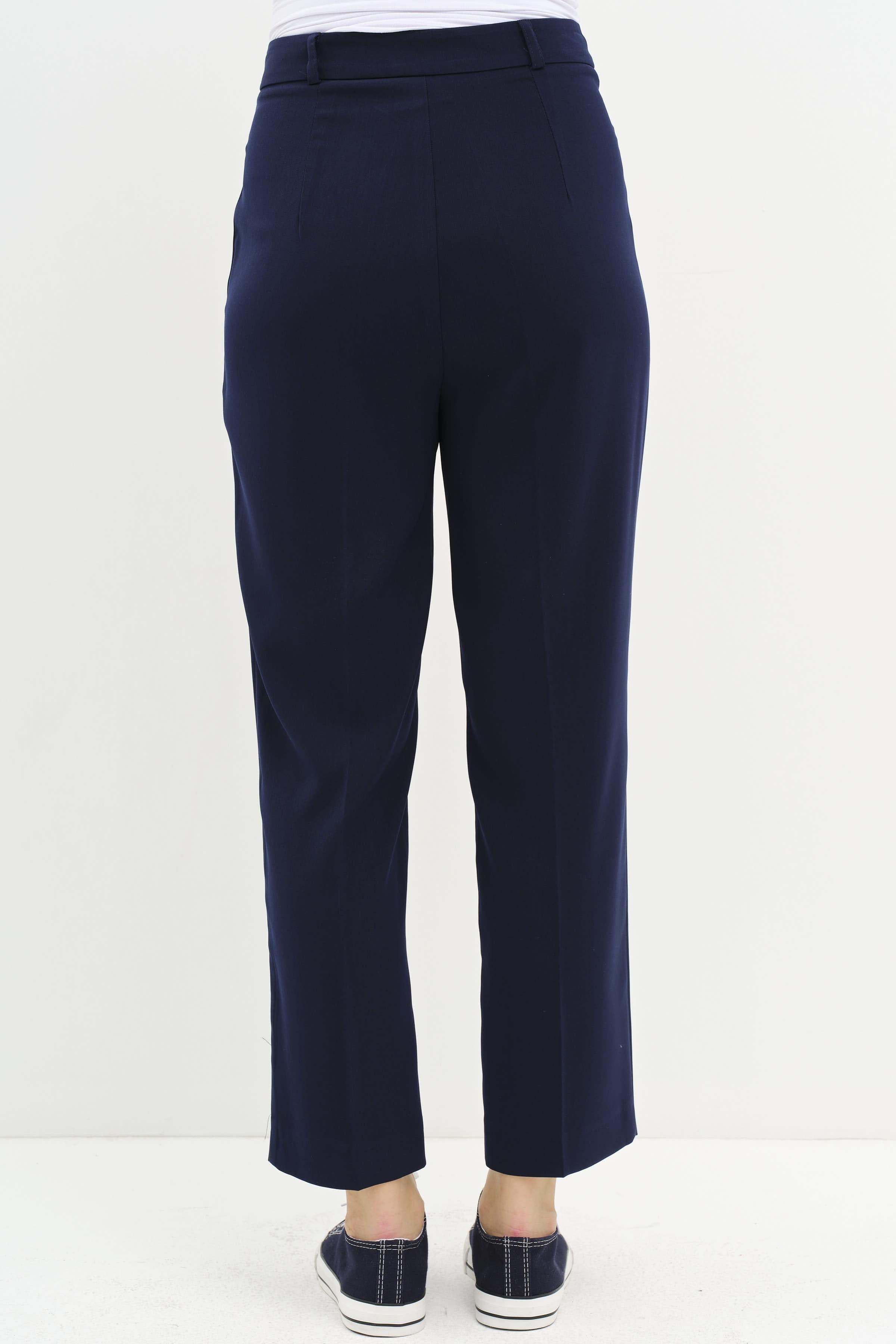 Çift Fleto Cepli Pantolon - Lacivert TUGBA