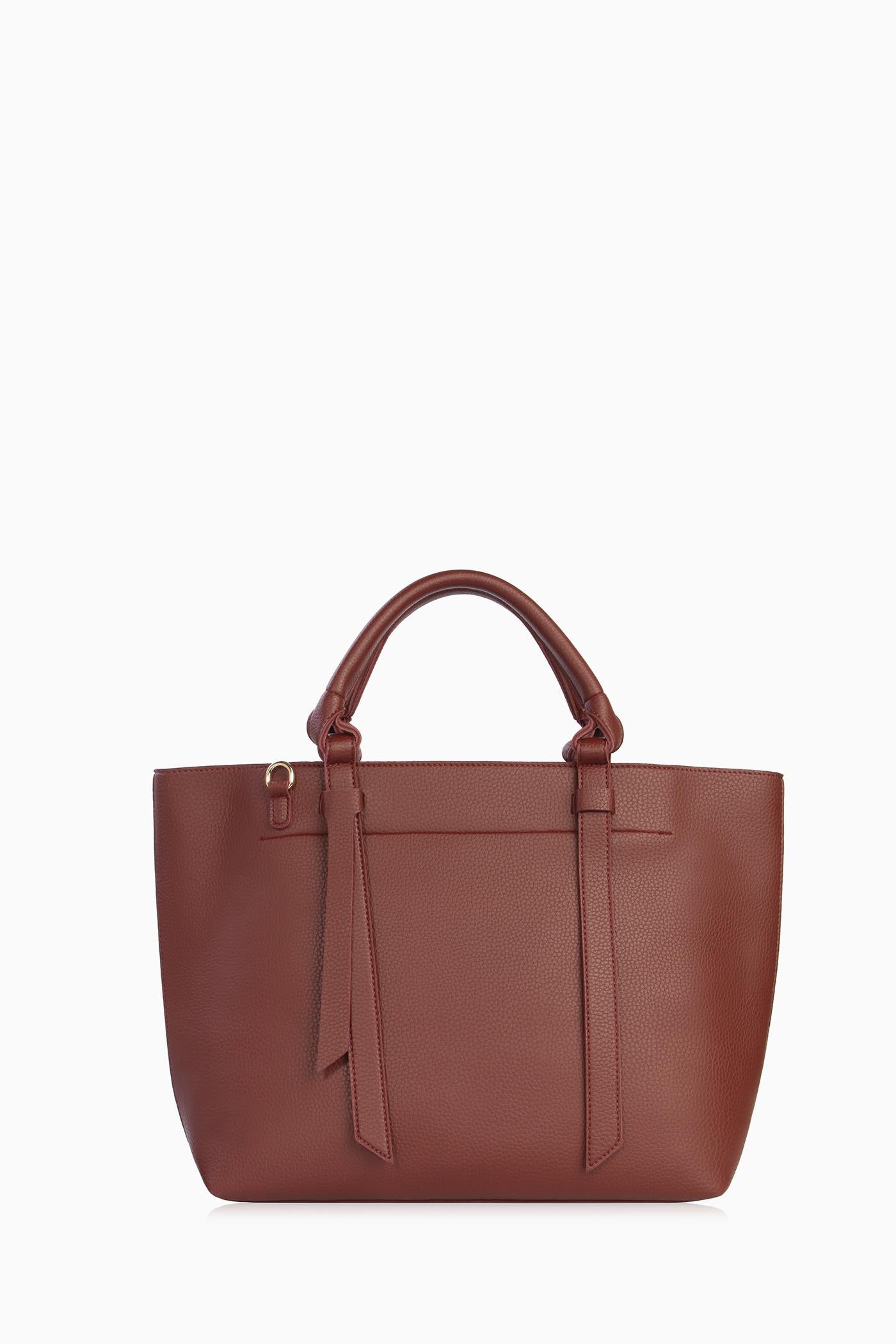 Çift Kulplu Çanta - Bordo TUGBA