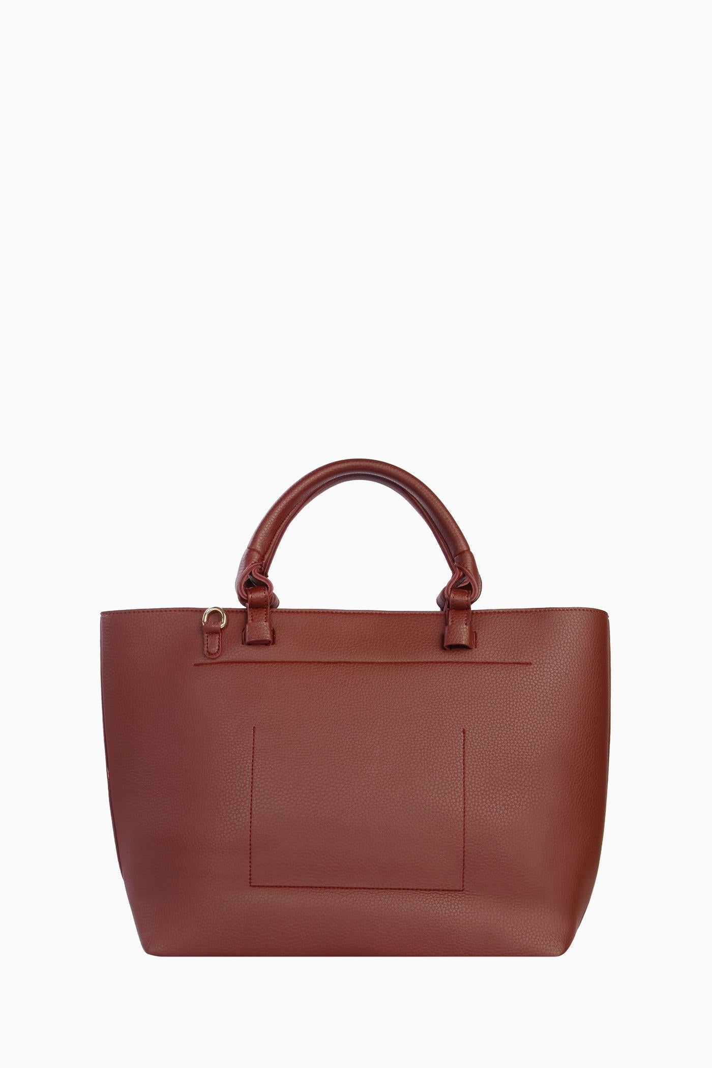 Çift Kulplu Çanta - Bordo TUGBA