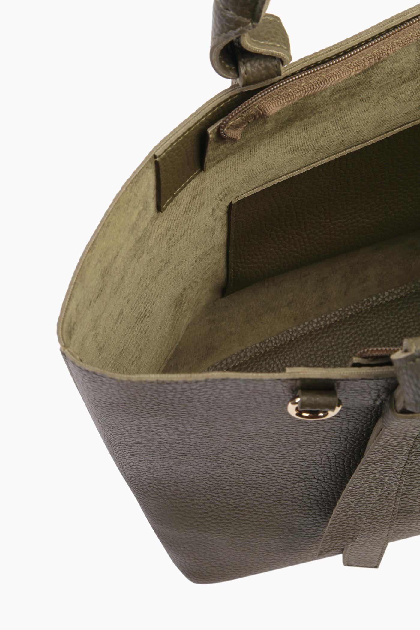 Çift Kulplu Çanta - Haki TUGBA