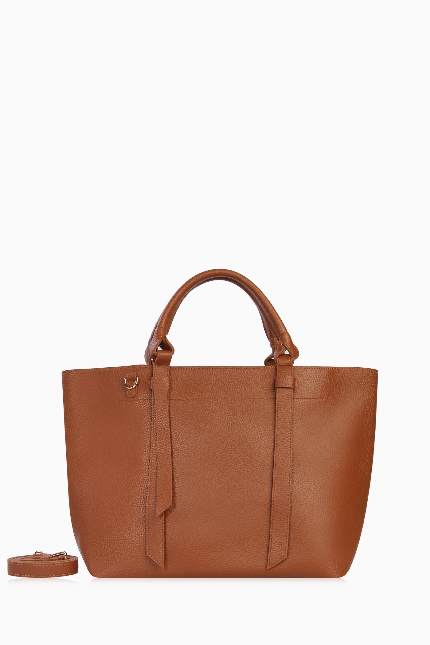 Çift Kulplu Çanta - Taba TUĞBA