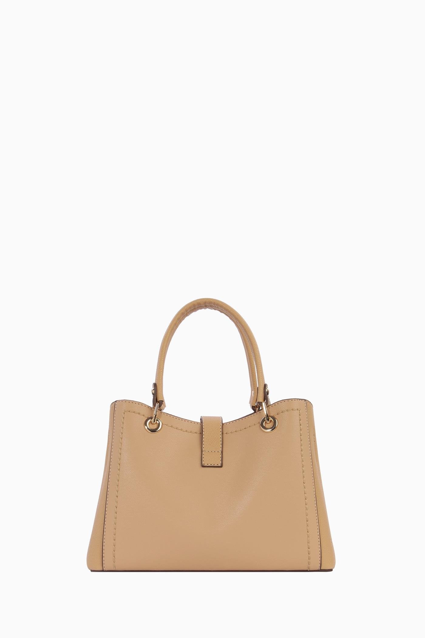 Çift Kulplu Coach Çanta - Camel TUGBA