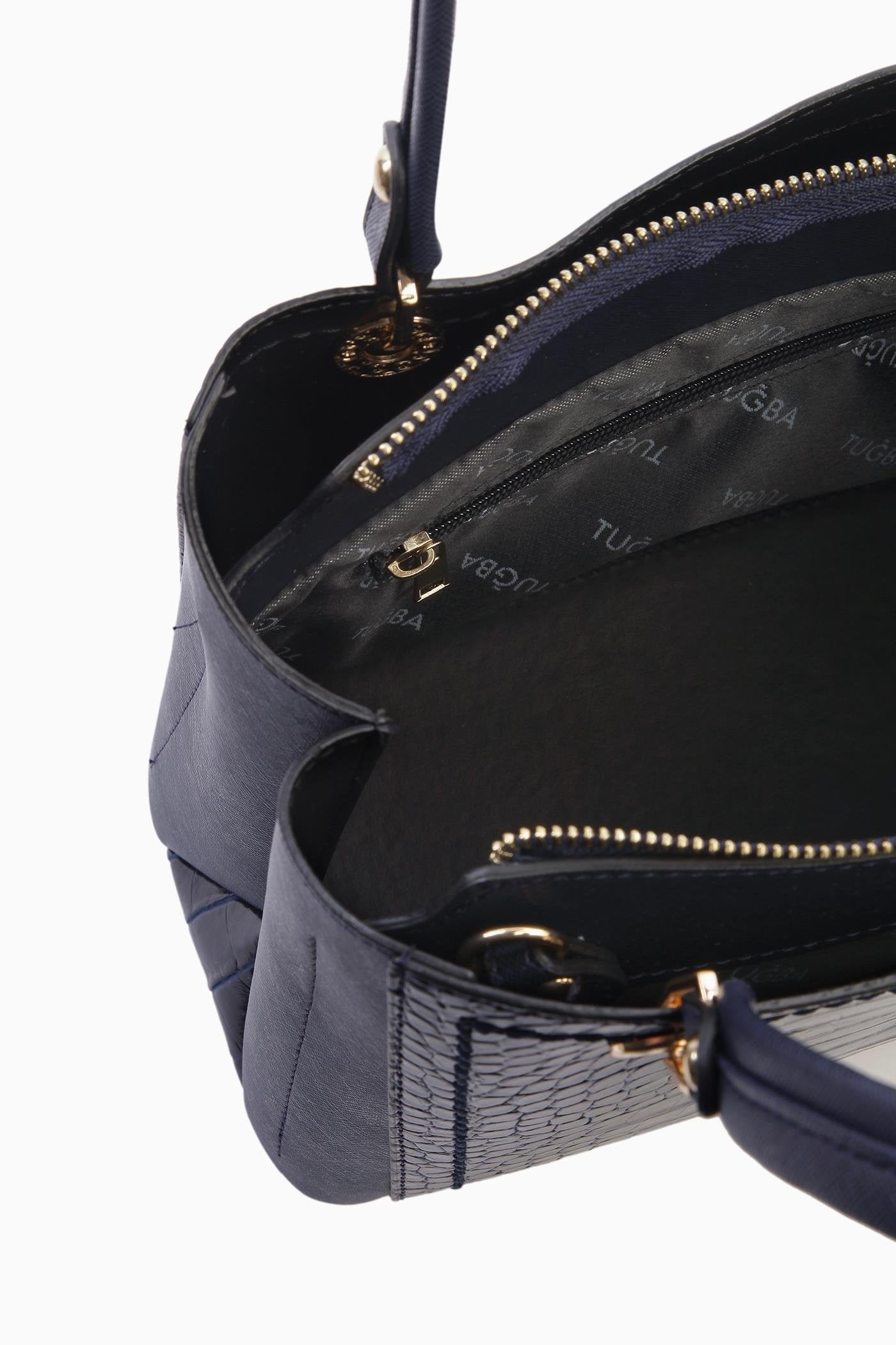 Çift Kulplu Coach Çanta - Lacivert TUGBA