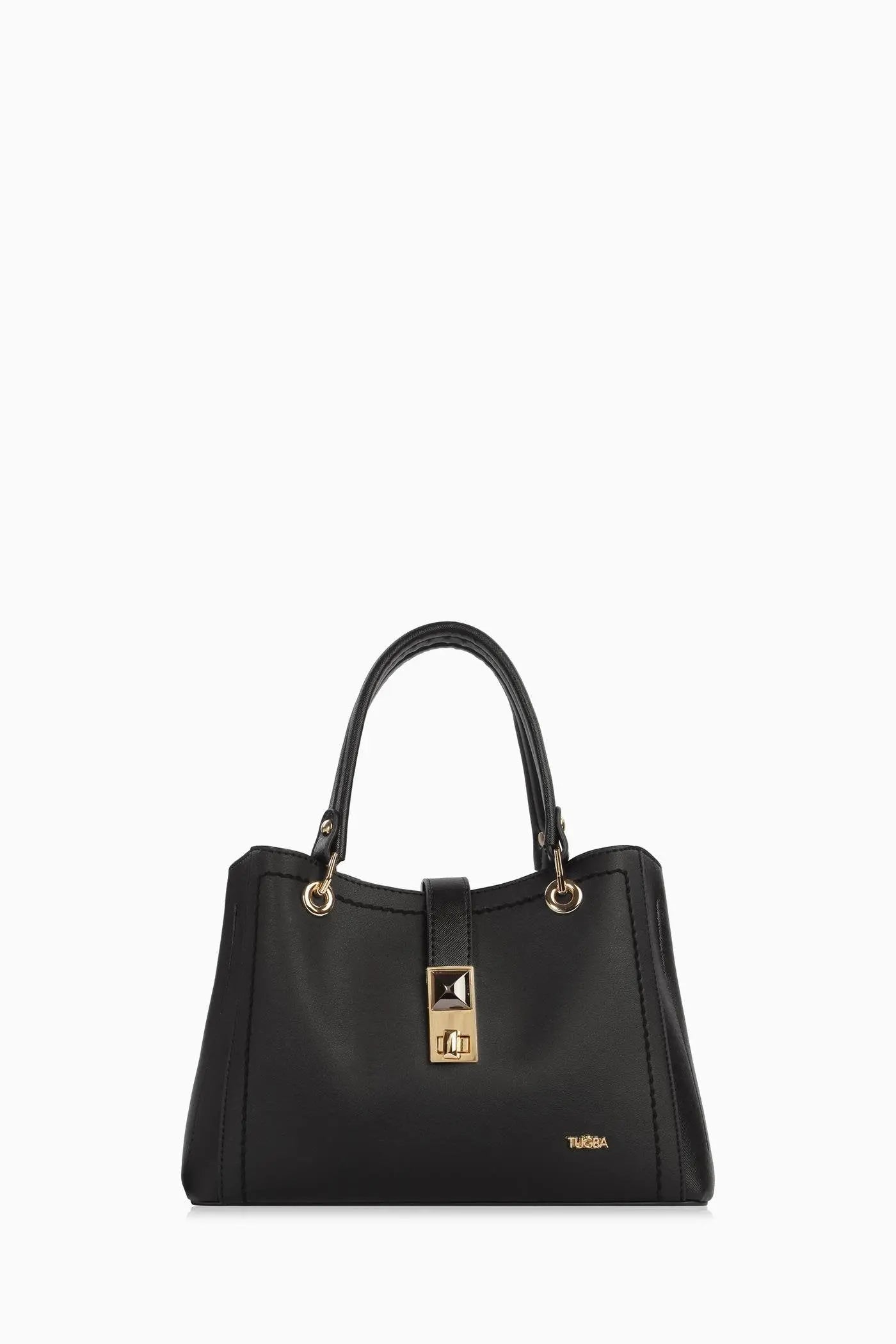 Çift Kulplu Coach Çanta - Siyah TUGBA
