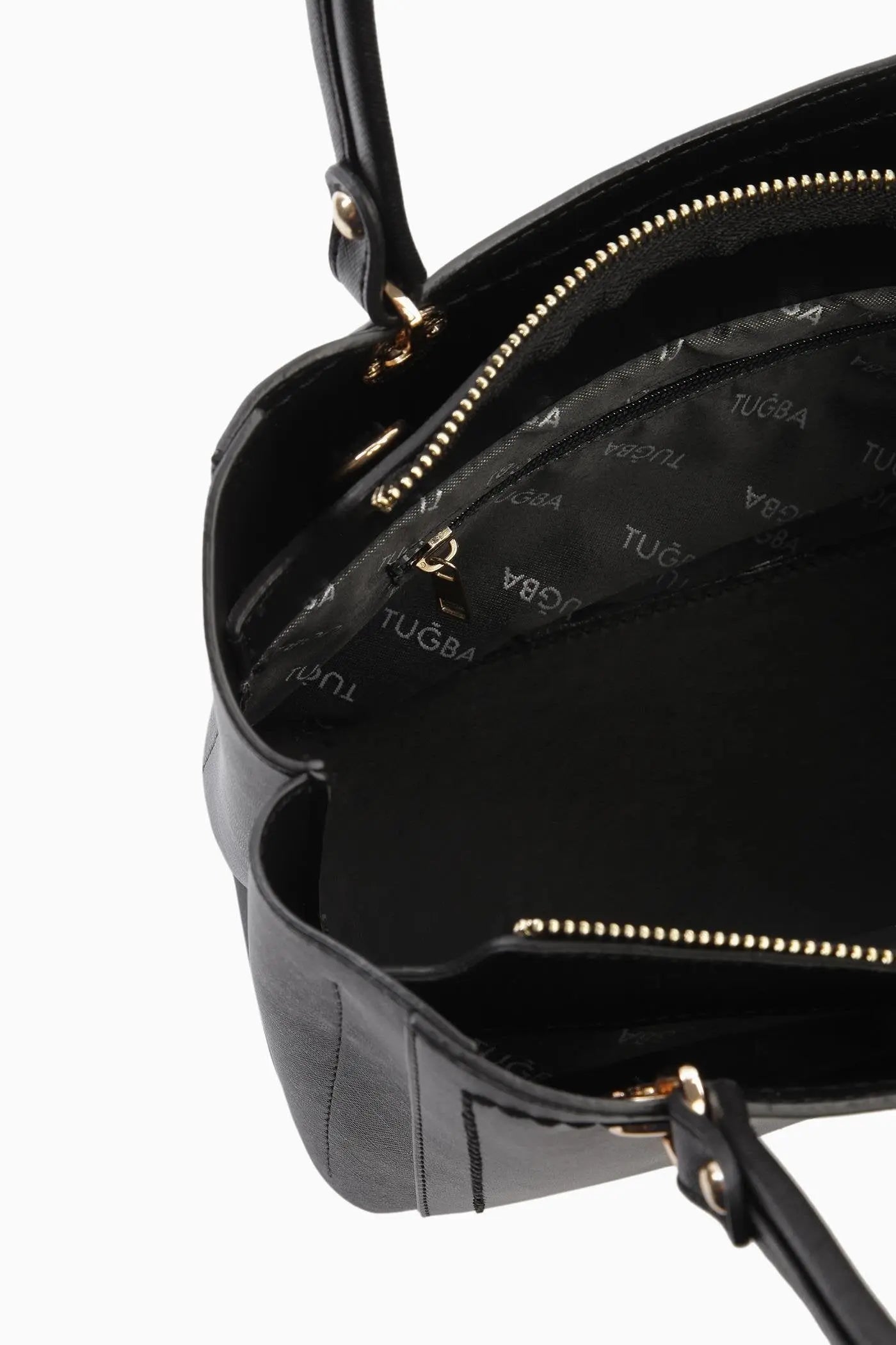 Çift Kulplu Coach Çanta - Siyah TUGBA