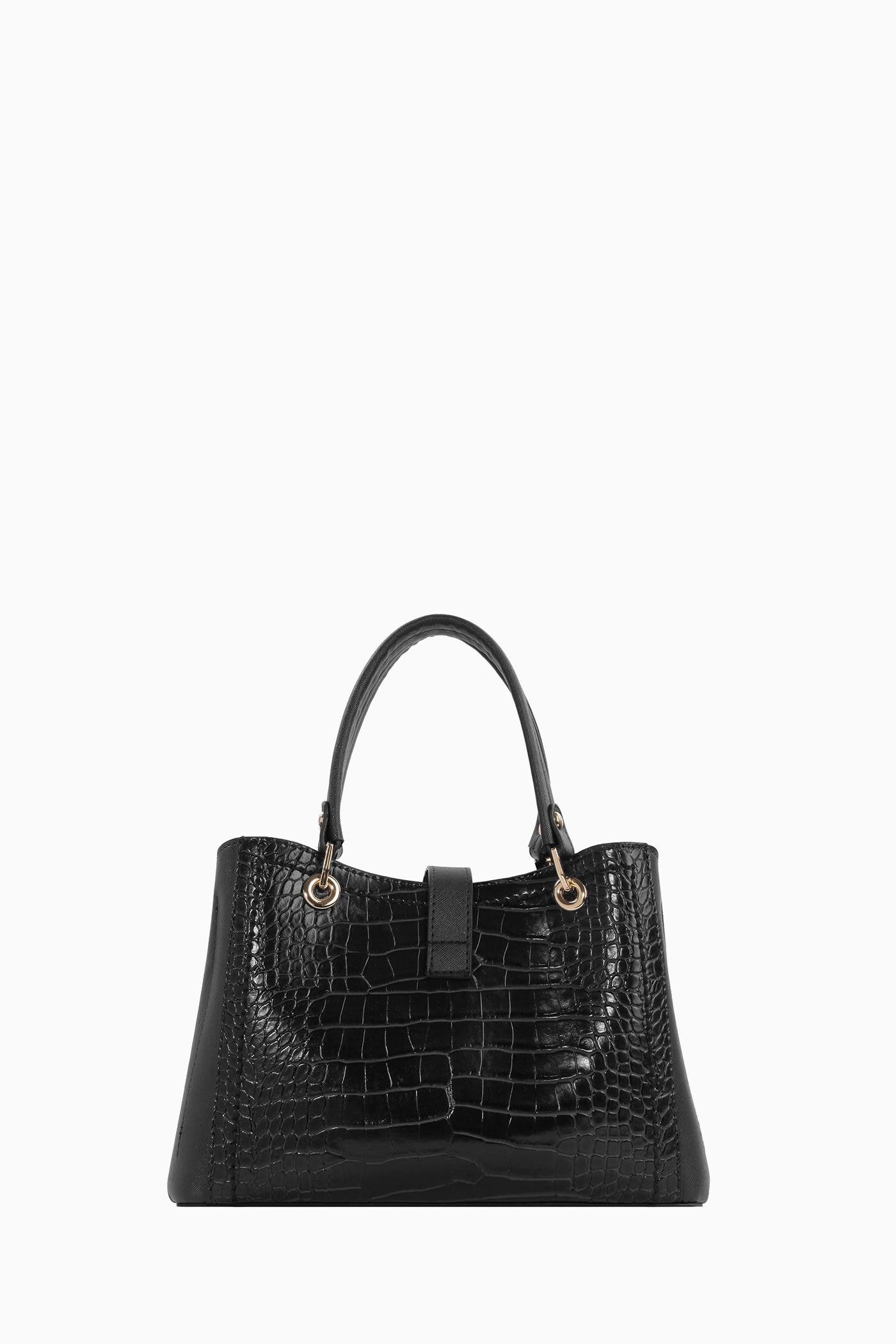 Çift Kulplu Coach Çanta - Siyah - Siyah TUGBA