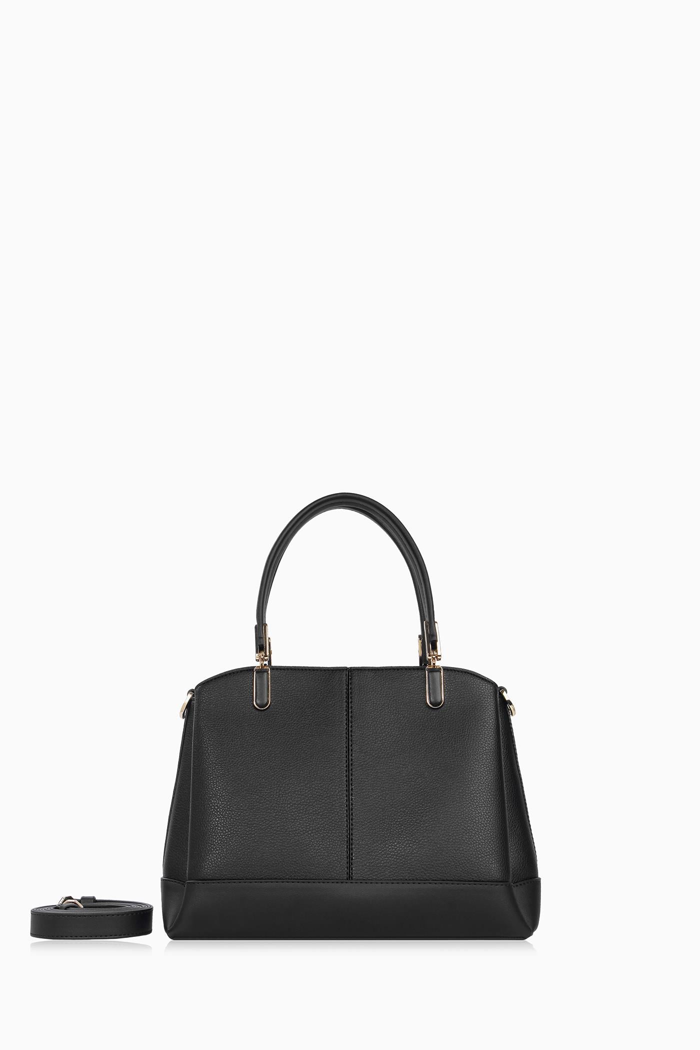 Çift Kulplu Satchel Çanta - Siyah TUGBA