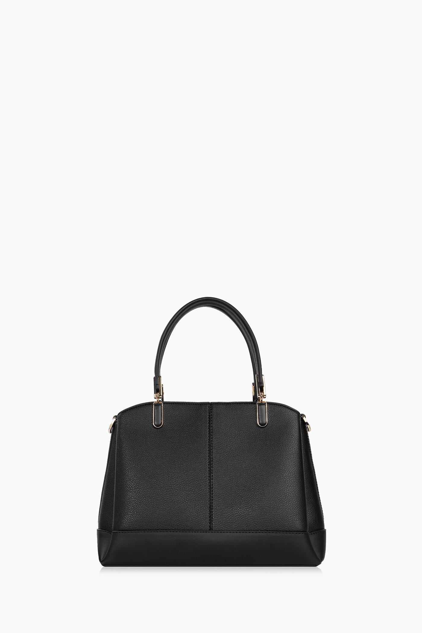 Çift Kulplu Satchel Çanta - Siyah TUGBA