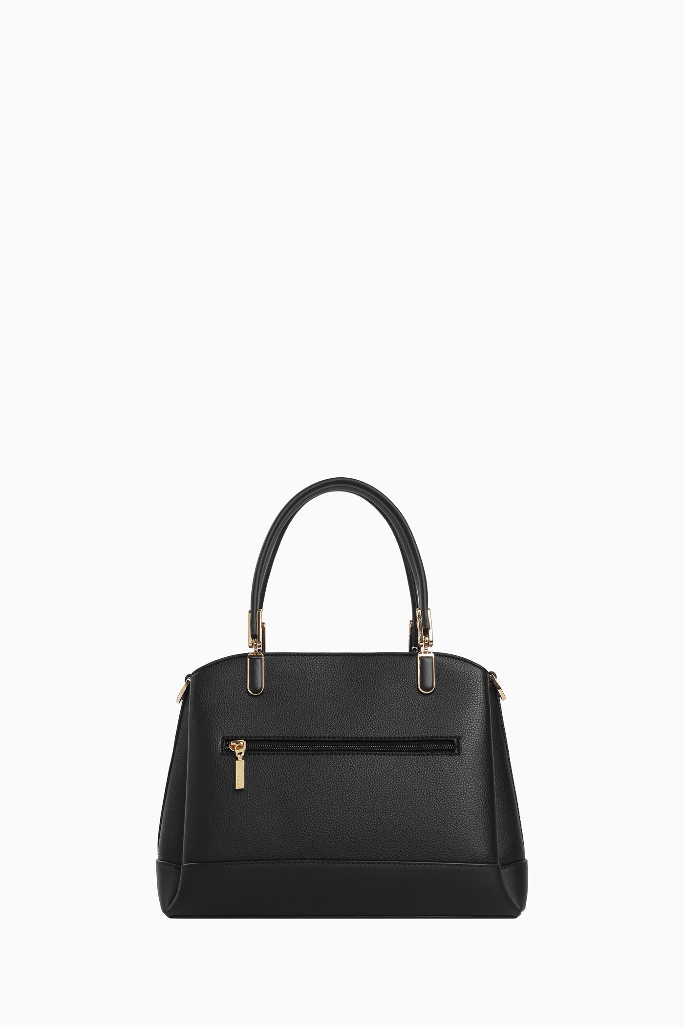 Çift Kulplu Satchel Çanta - Siyah TUGBA