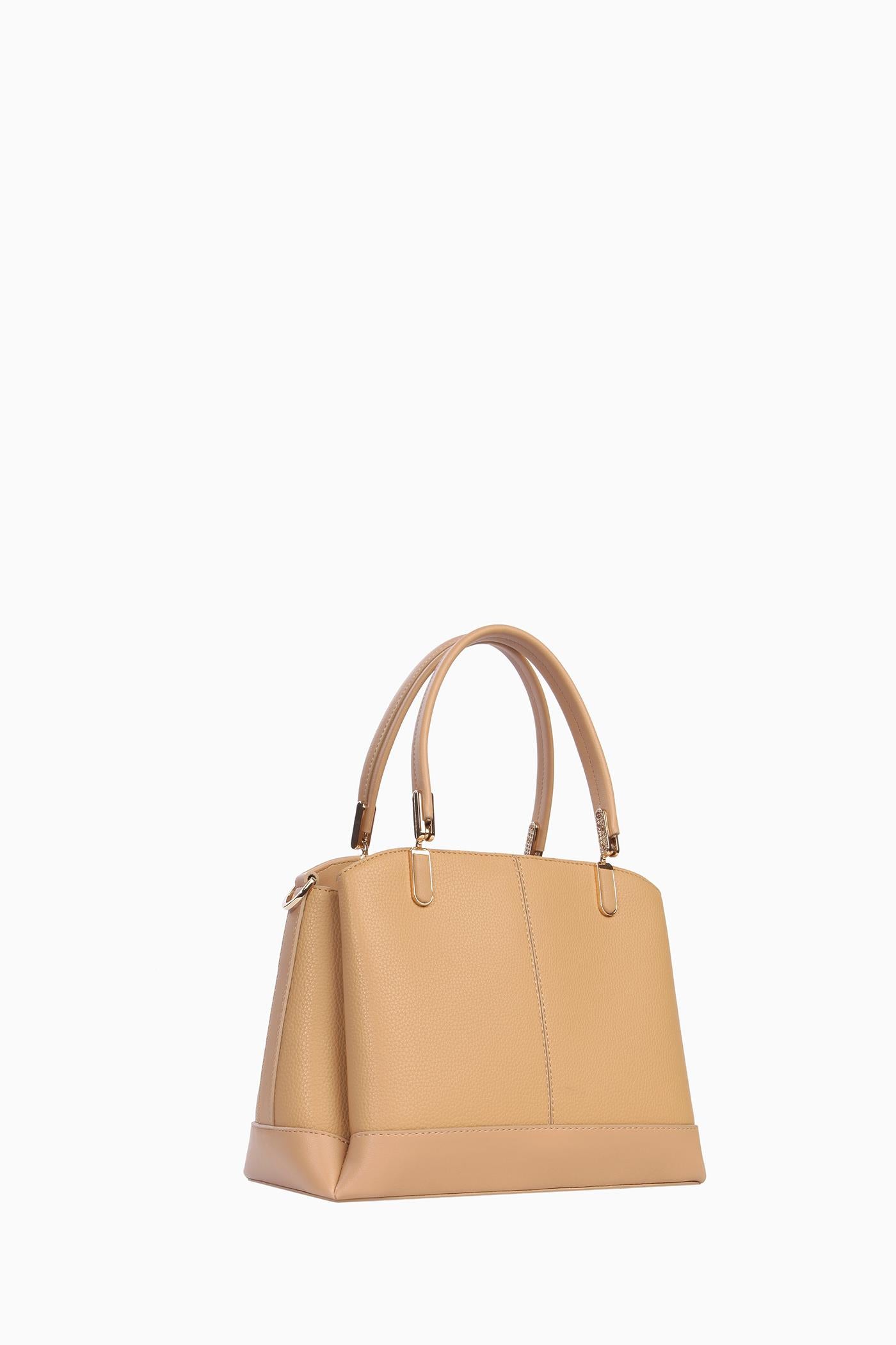 Çift Kulplu Satchel Çanta - Ten TUGBA