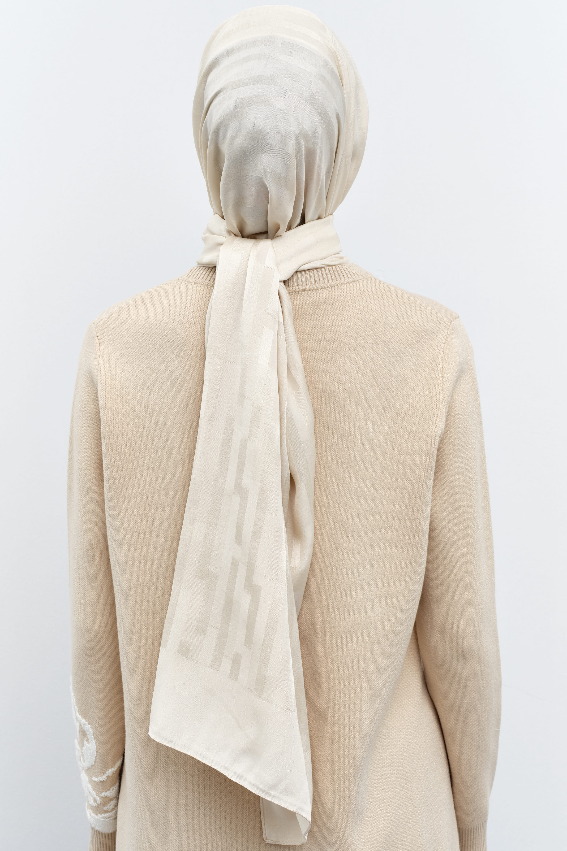 Çizgi Desen Viskon Şal - Taş TUGBA