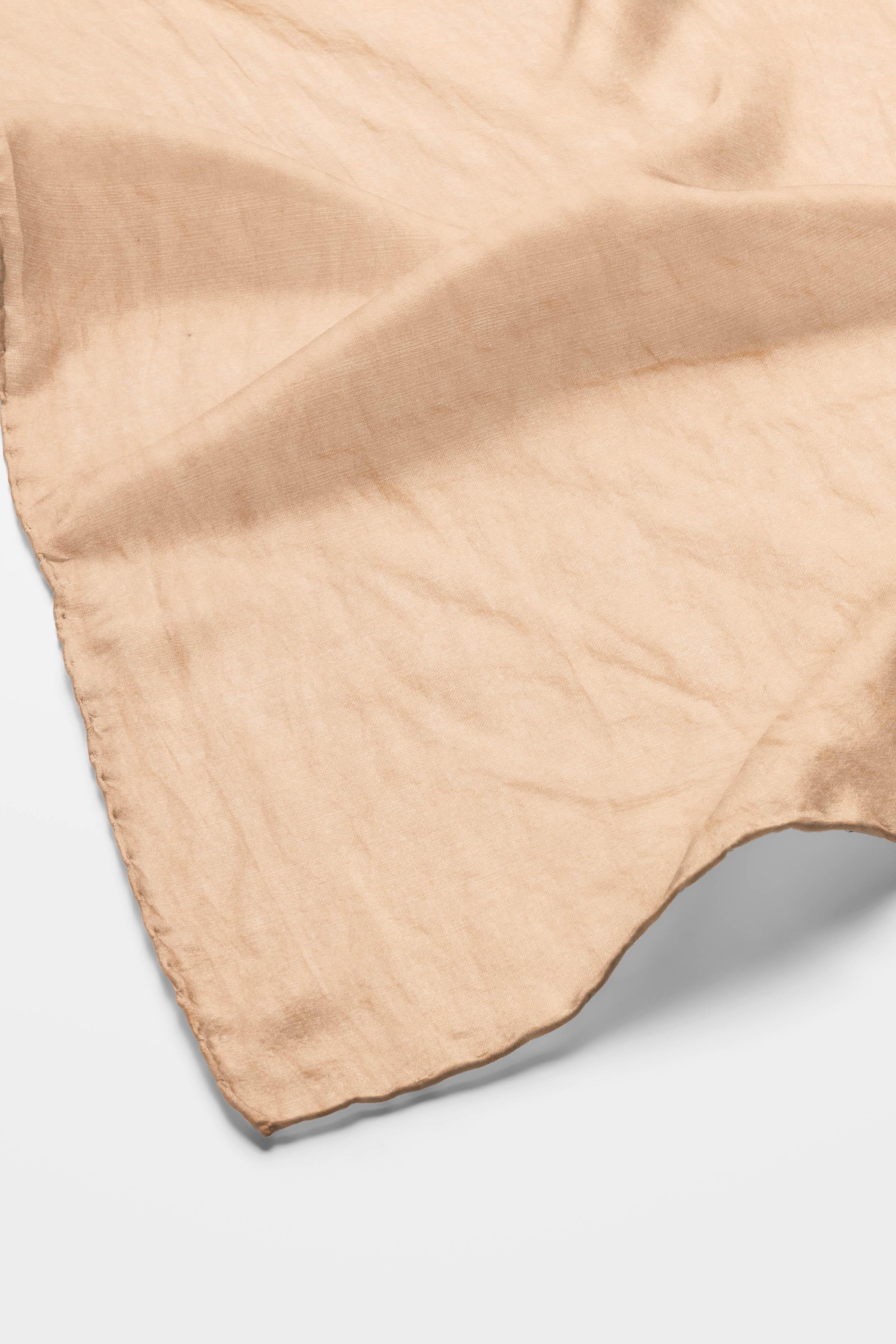 Düz Renk Crush Şal - Bej TUGBA