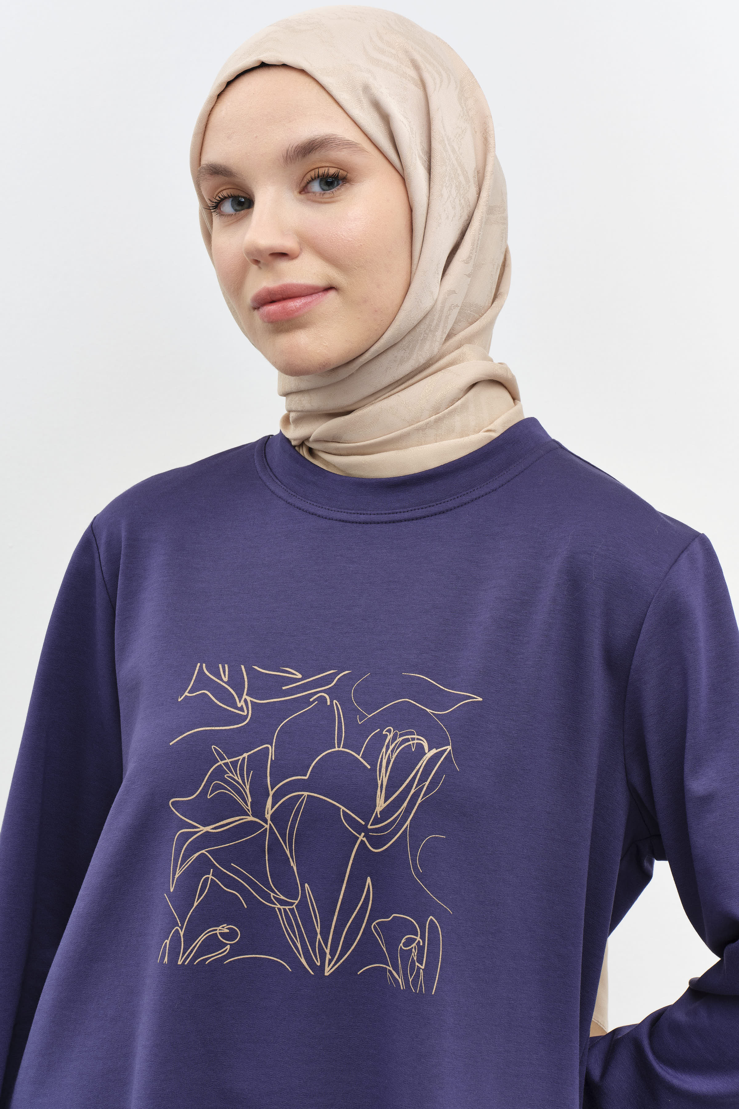 Dalga Desenli Şal - Taş TUGBA