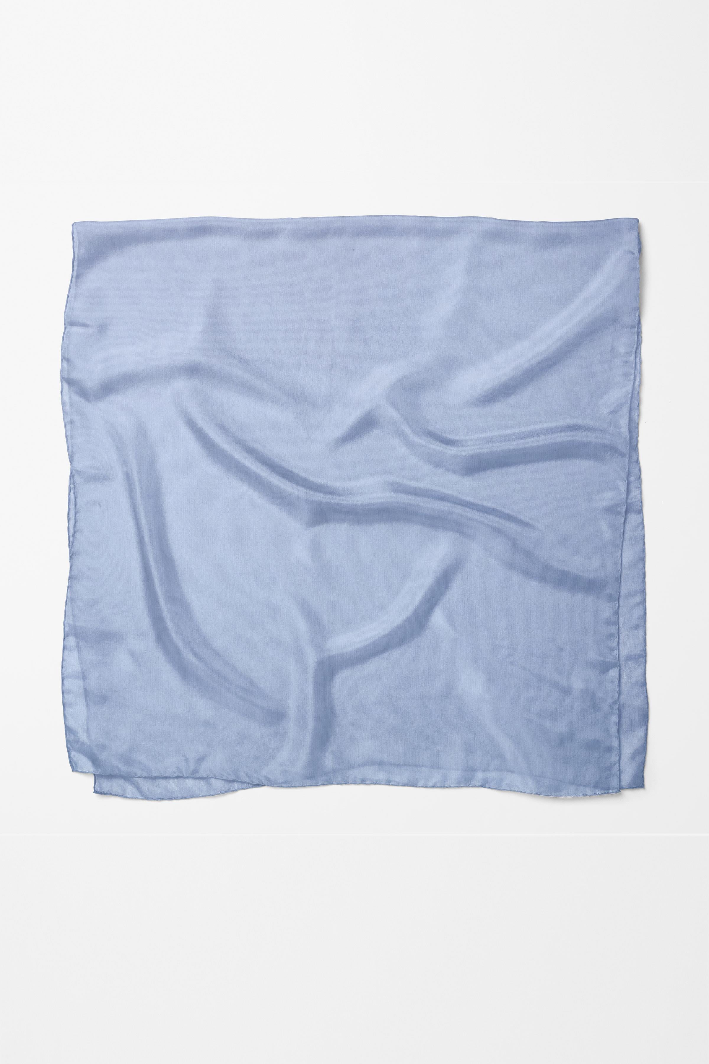 Dalga Desenli Zeugma Eşarp - Mavi TUGBA