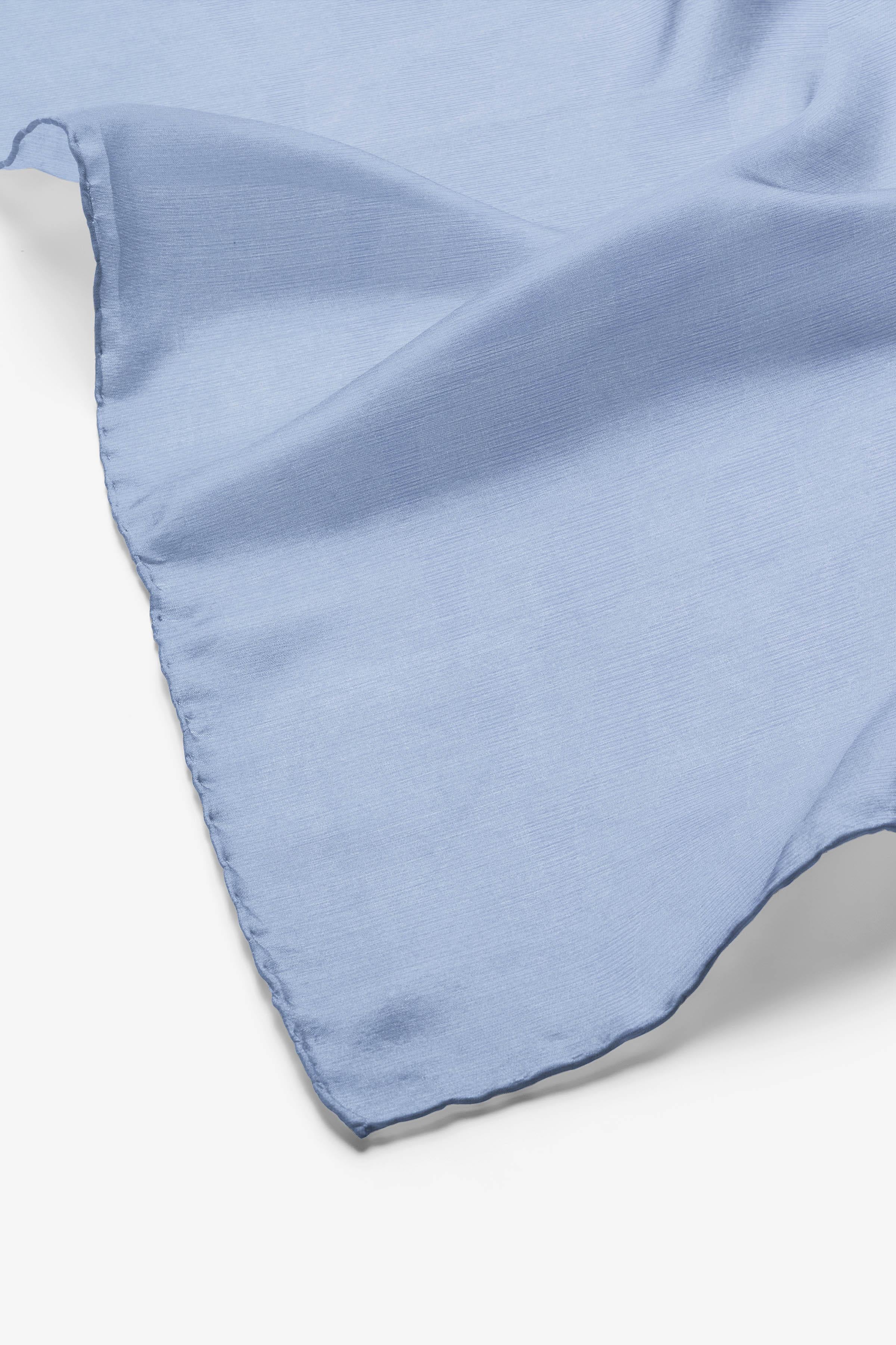 Dalga Desenli Zeugma Eşarp - Mavi TUGBA