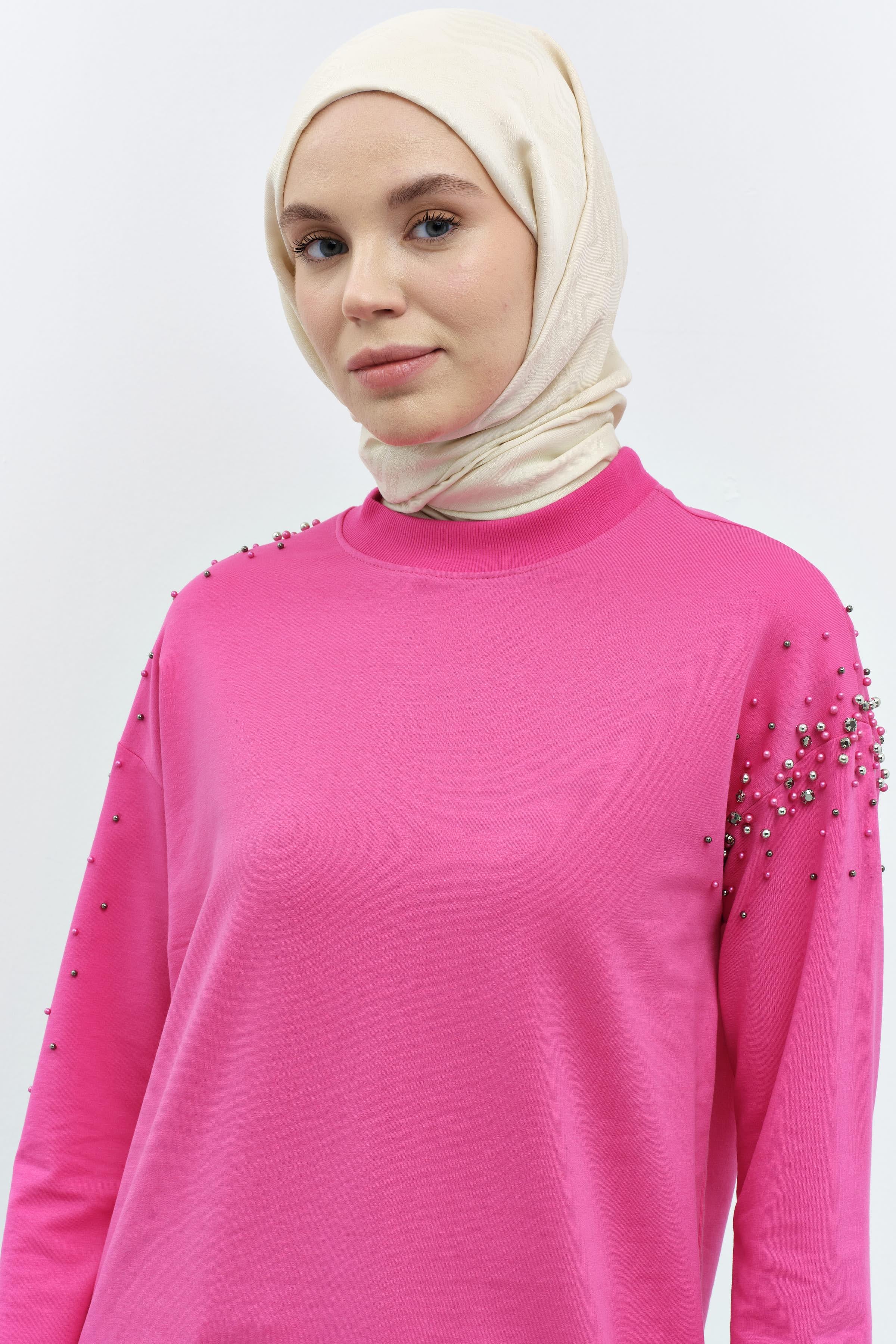 Dalga Desenli Şal - Bisküvi TUGBA