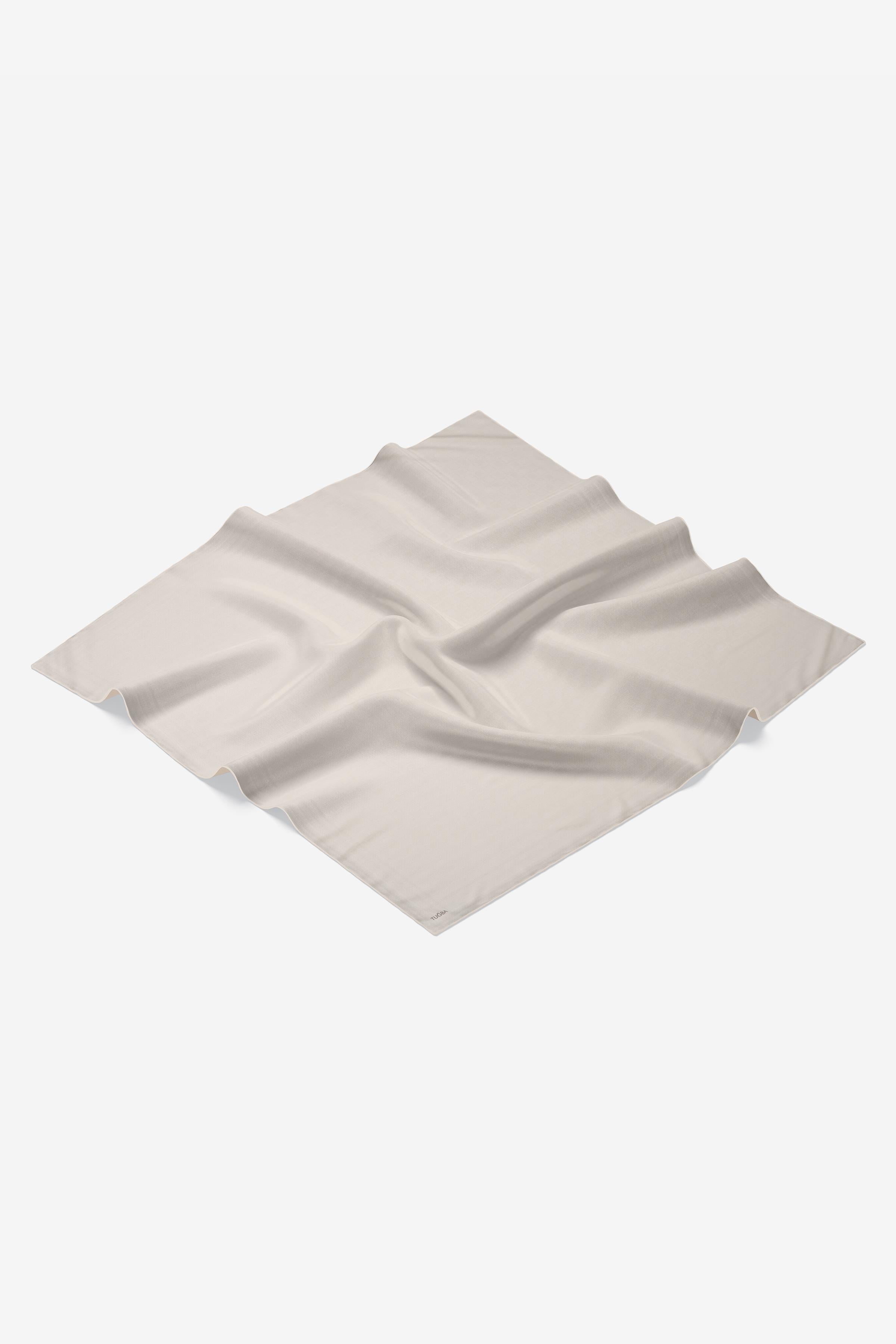 Dama Desenli Zeugma Eşarp - Bej TUGBA