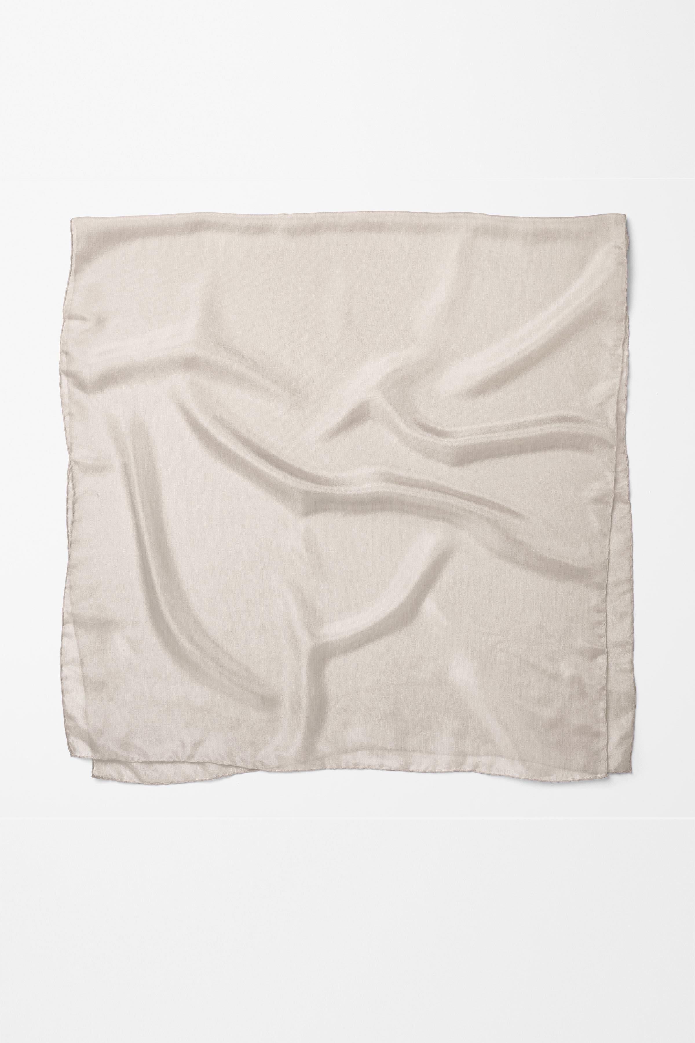 Dama Desenli Zeugma Eşarp - Bej TUGBA