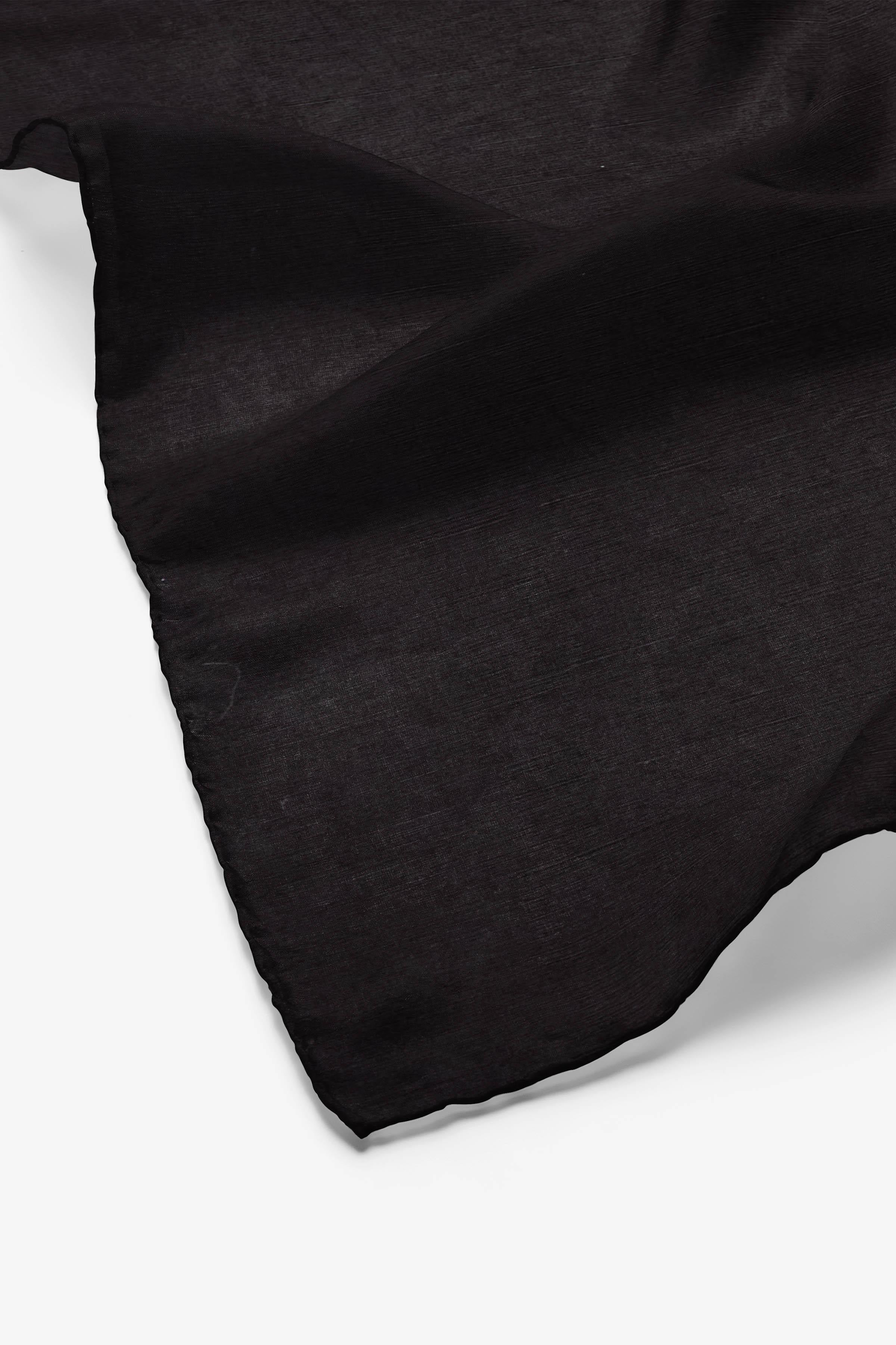 Dama Desenli Zeugma Eşarp - Siyah TUGBA