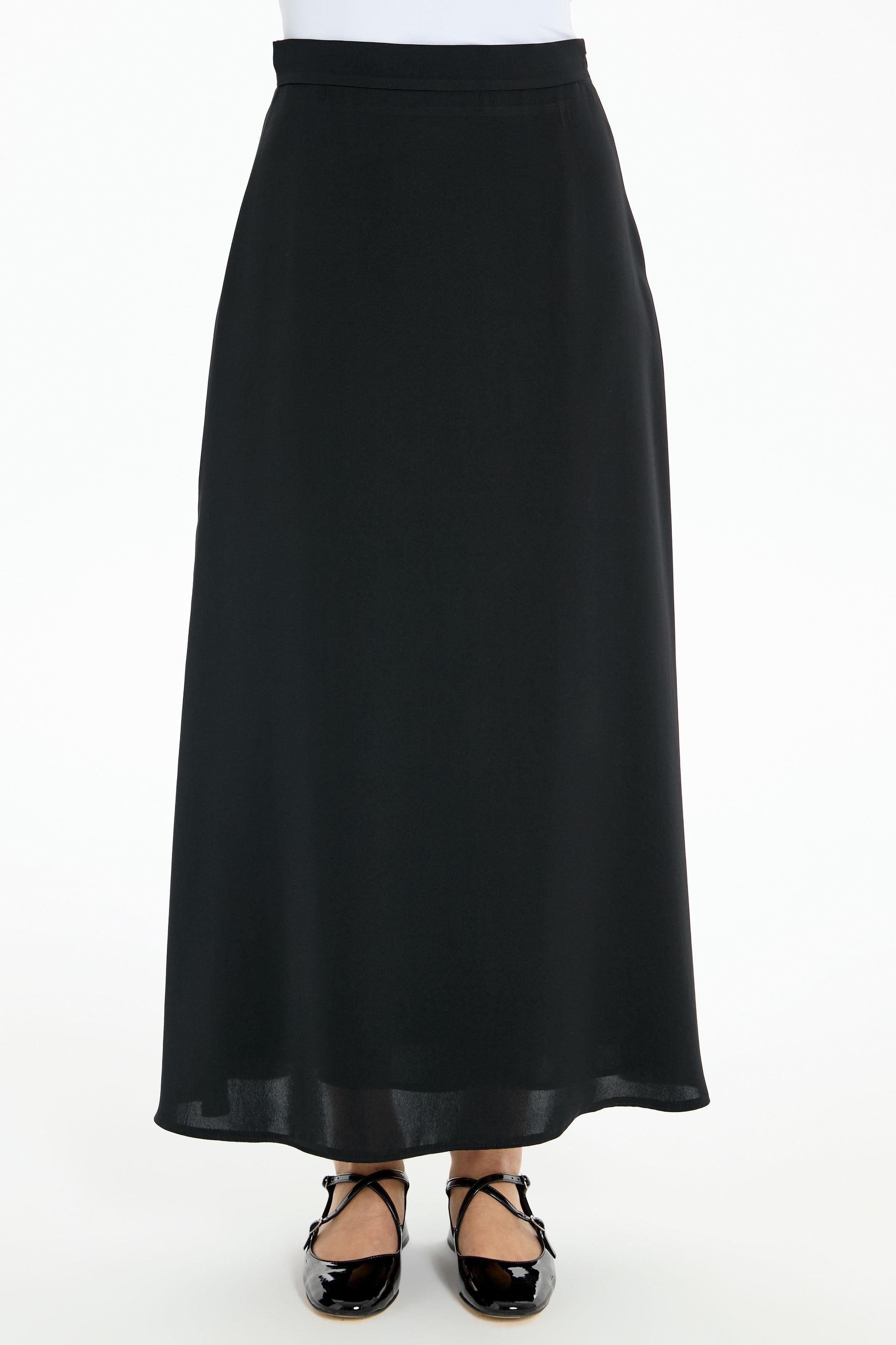 Dantel Detaylı Gömlek Etek Takım - Siyah TUGBA