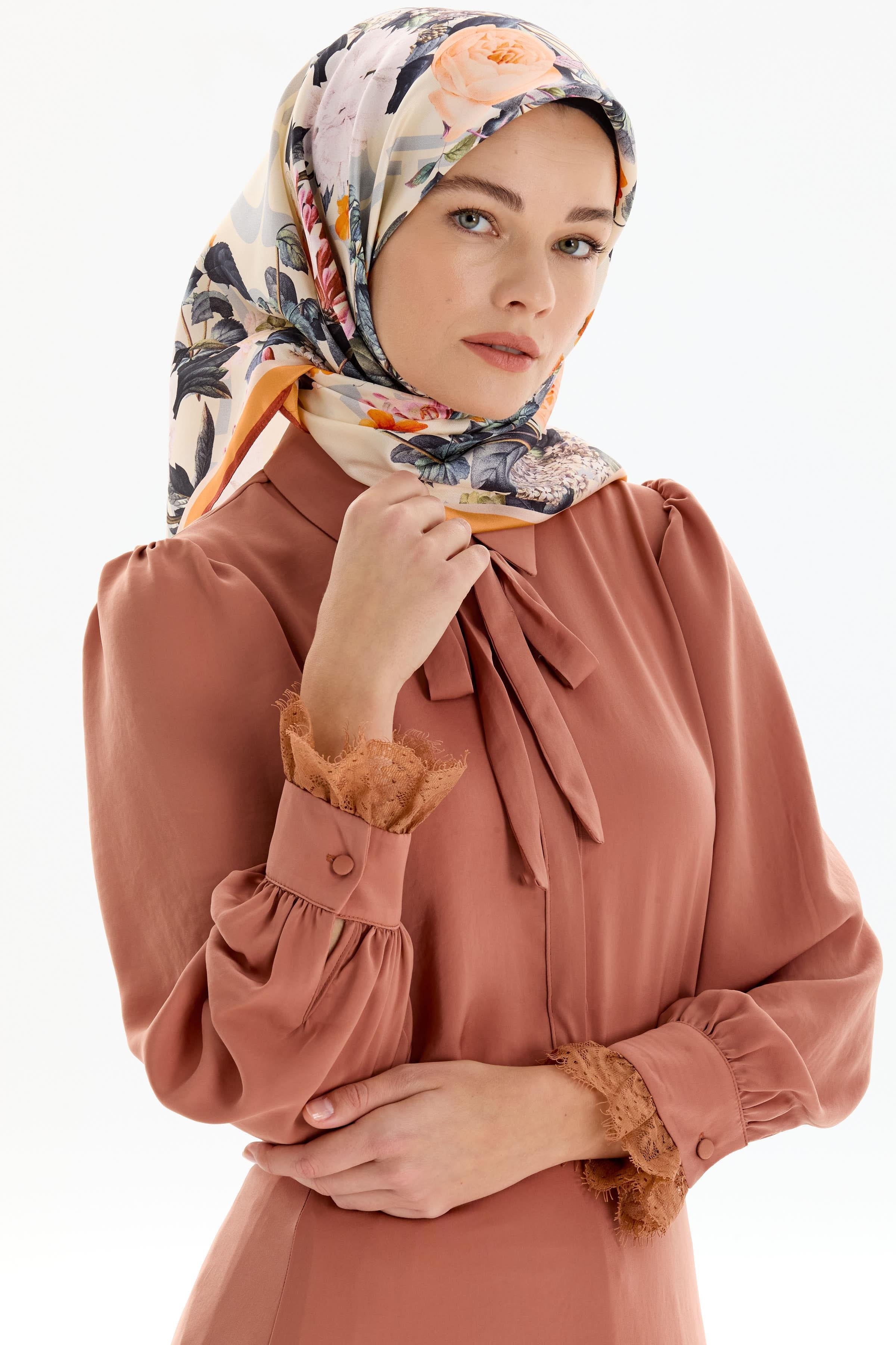 Dantel Detaylı Gömlek Etek Takım - Taba TUGBA