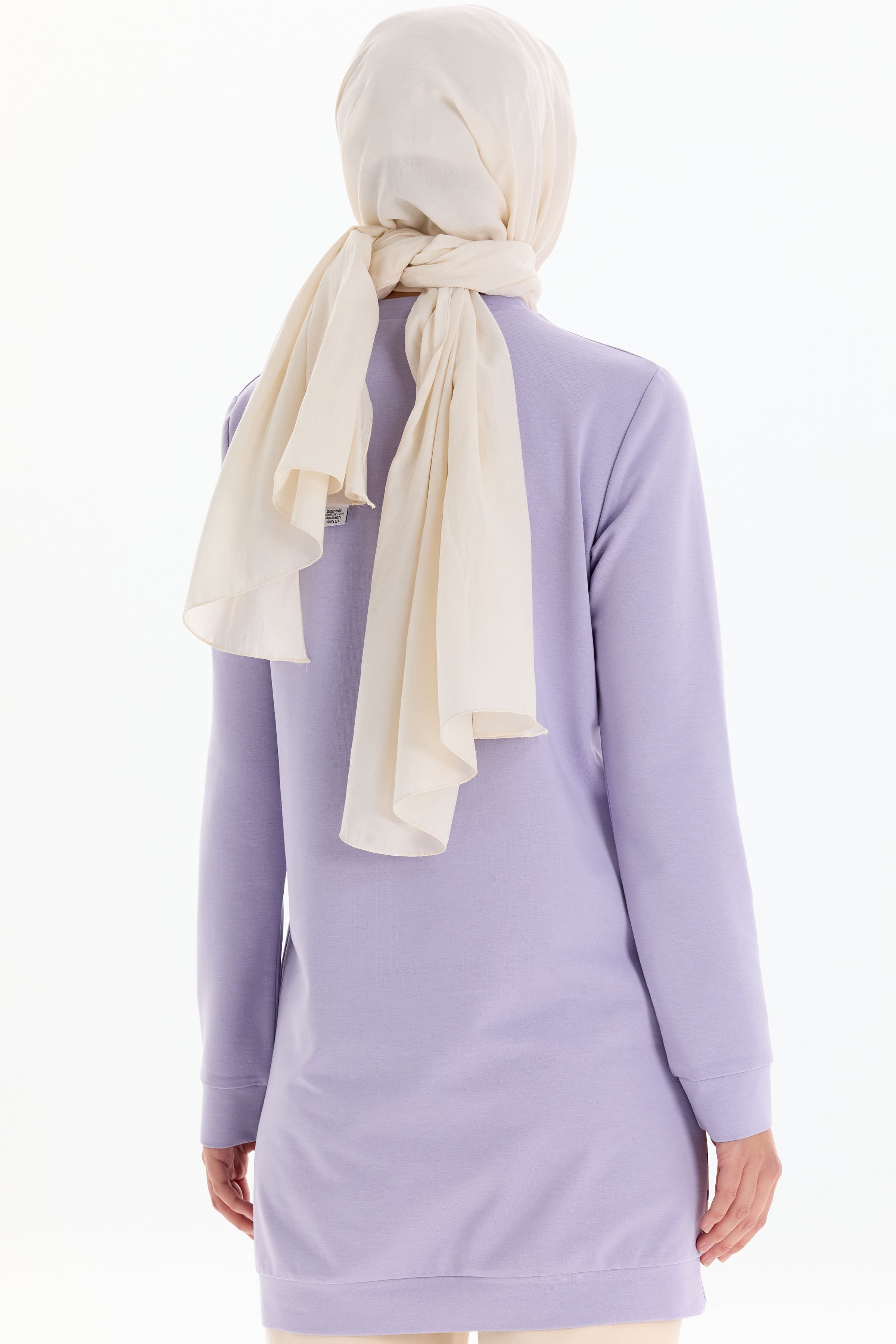 Desen Baskılı Tunik Pantolon Takım - Lila TUGBA