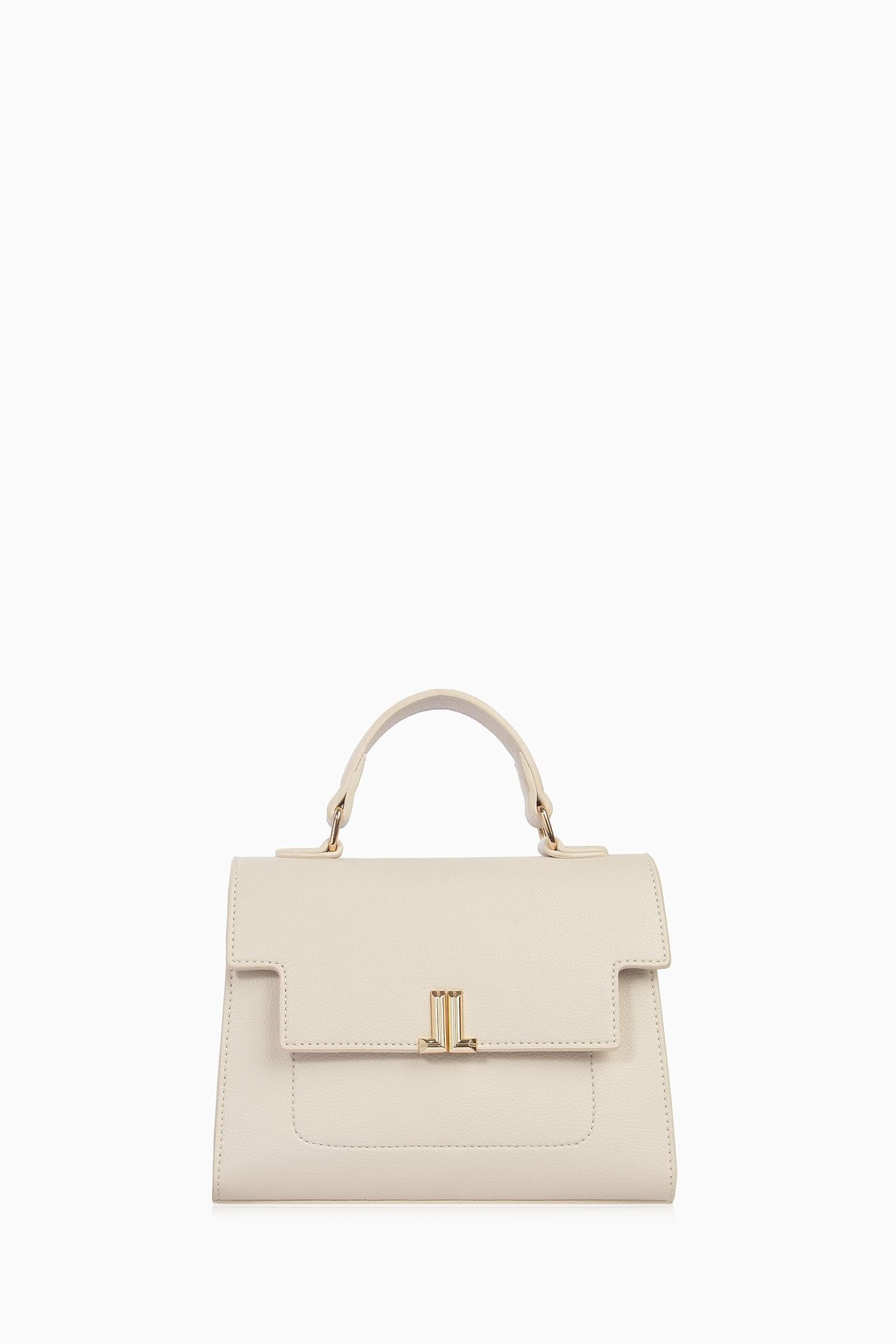 Desenli Askılı Çanta - Bej TUGBA