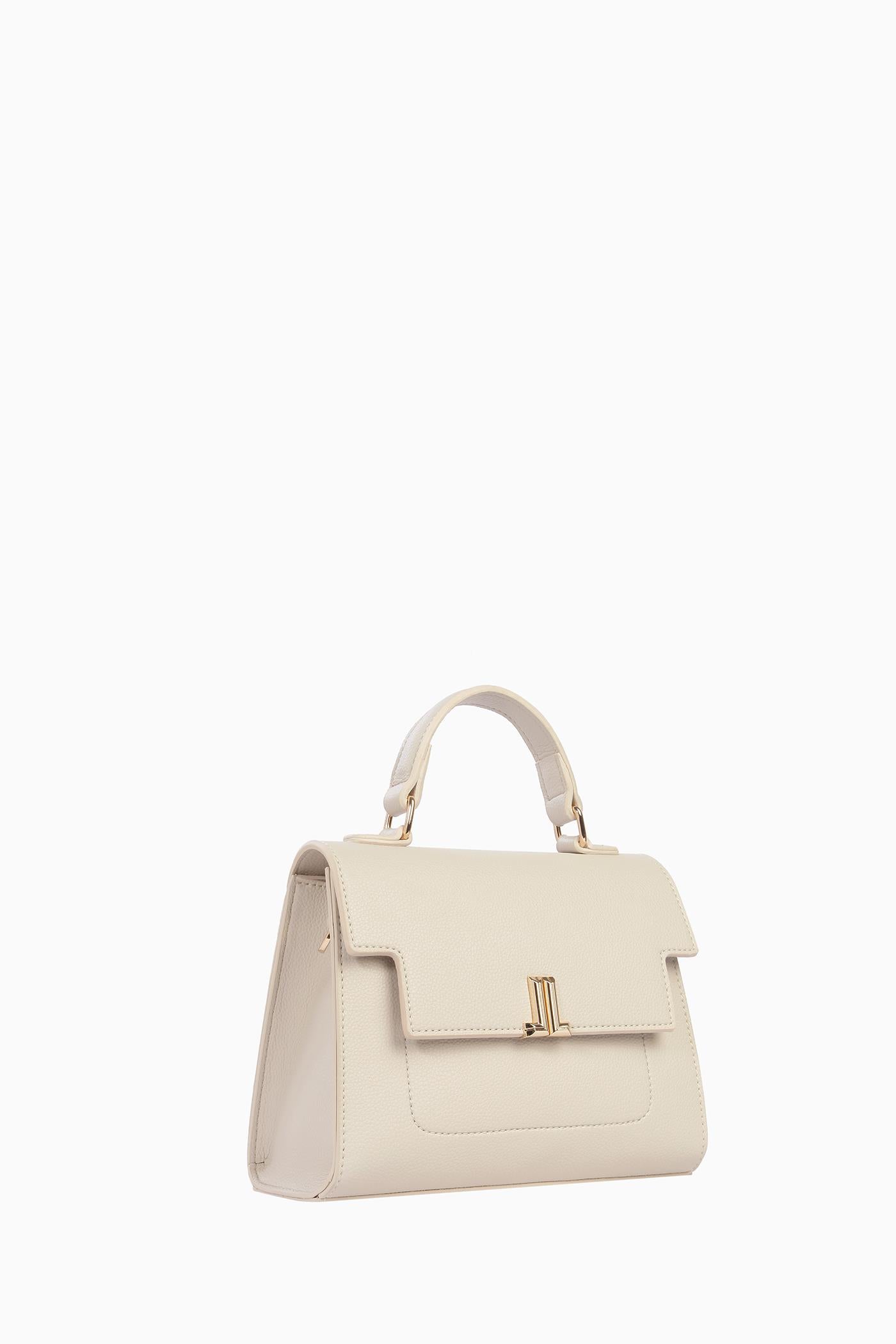 Desenli Askılı Çanta - Bej TUGBA