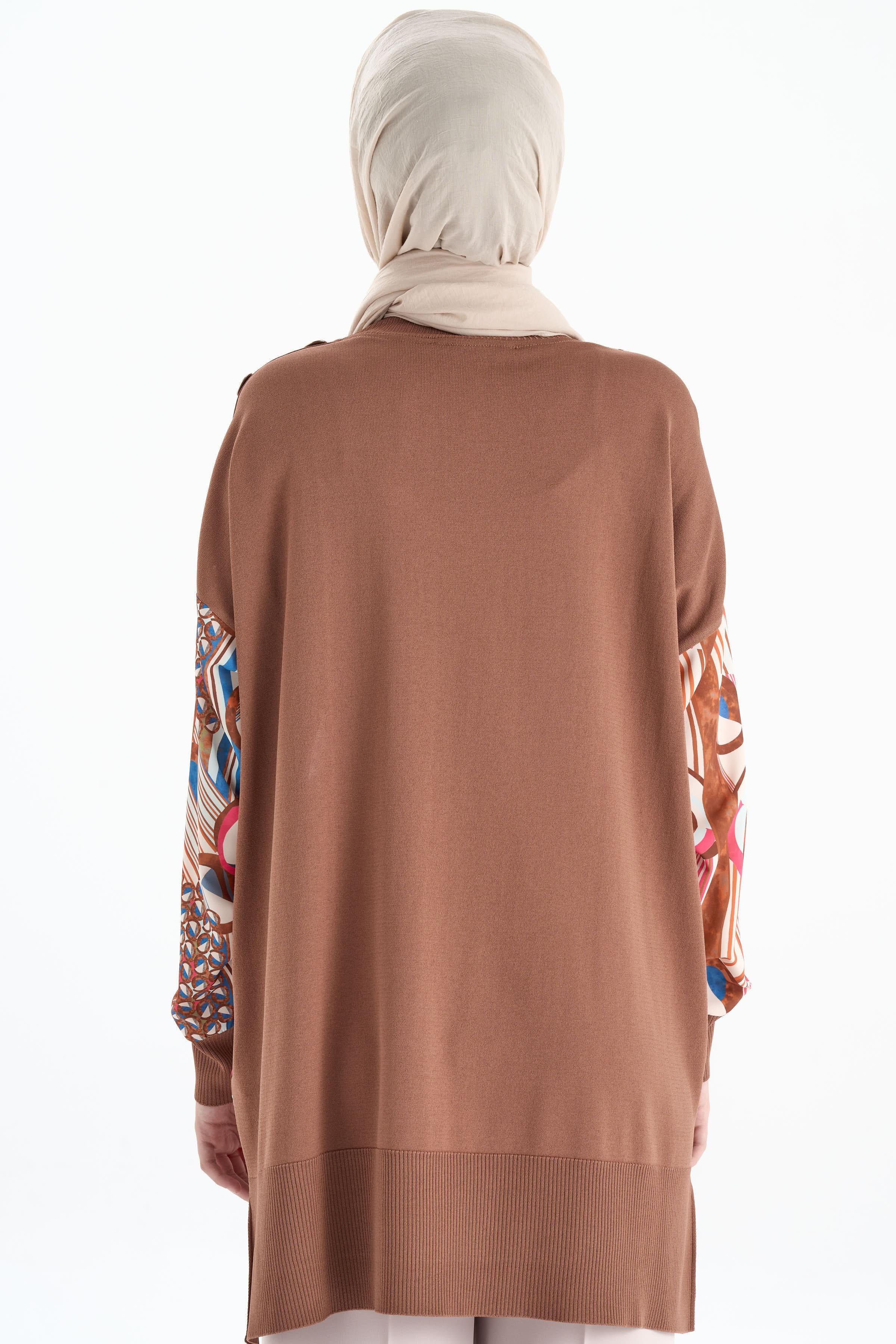 Desenli Garnili Tunik - Taba TUGBA