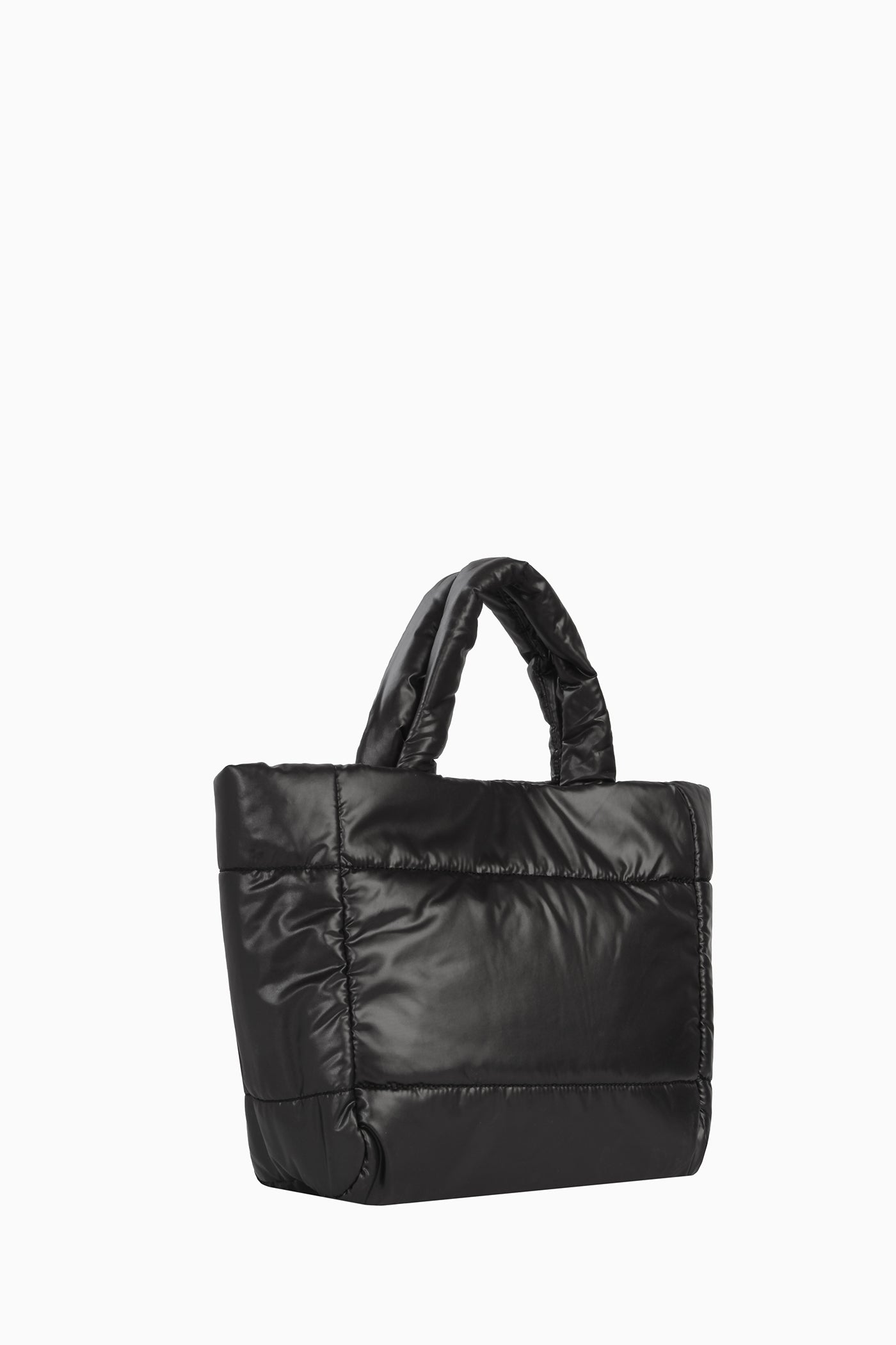 Dikdörtgen Kapitone Puffer Çanta - Siyah TUGBA