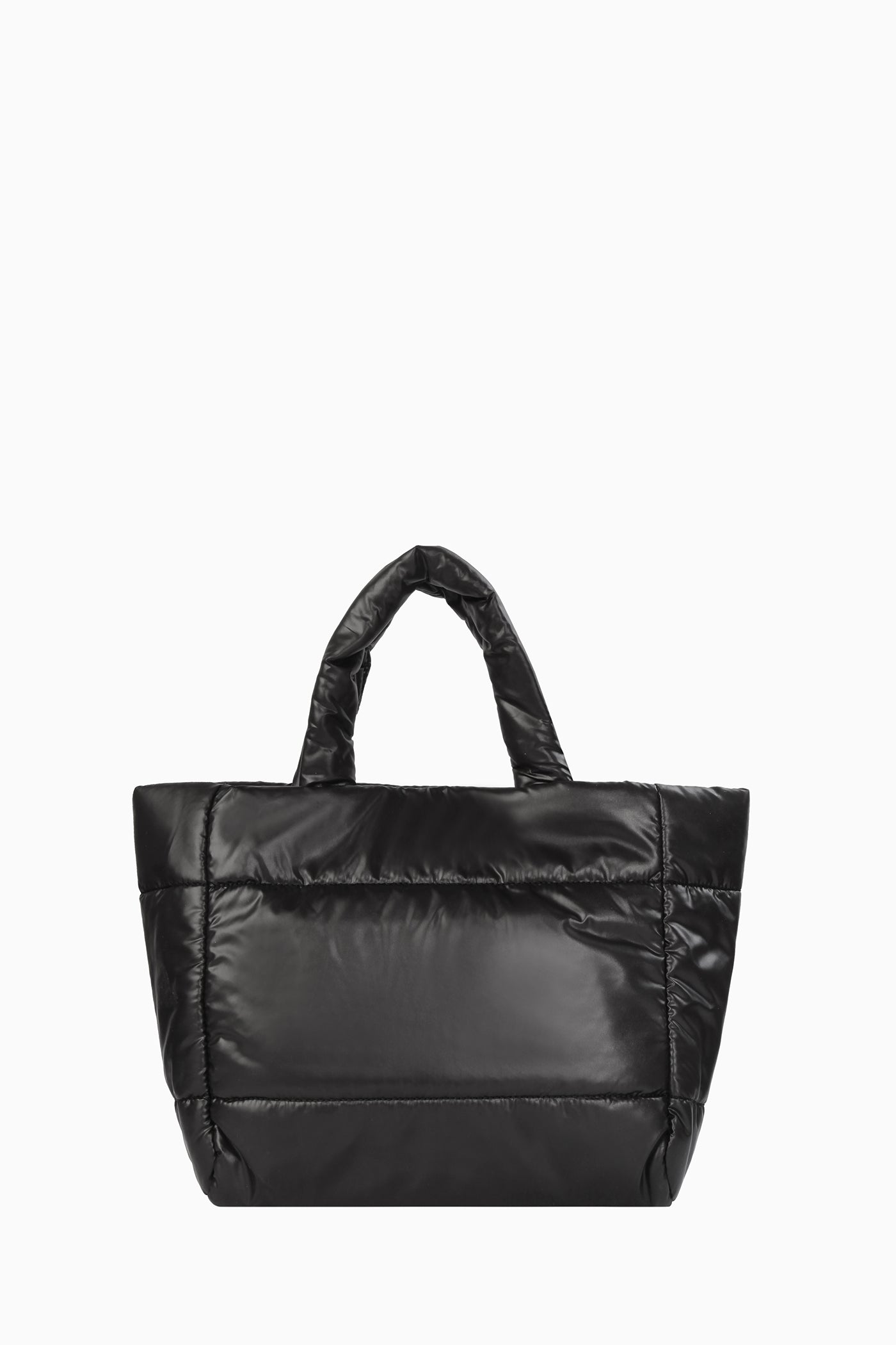 Dikdörtgen Kapitone Puffer Çanta - Siyah TUGBA