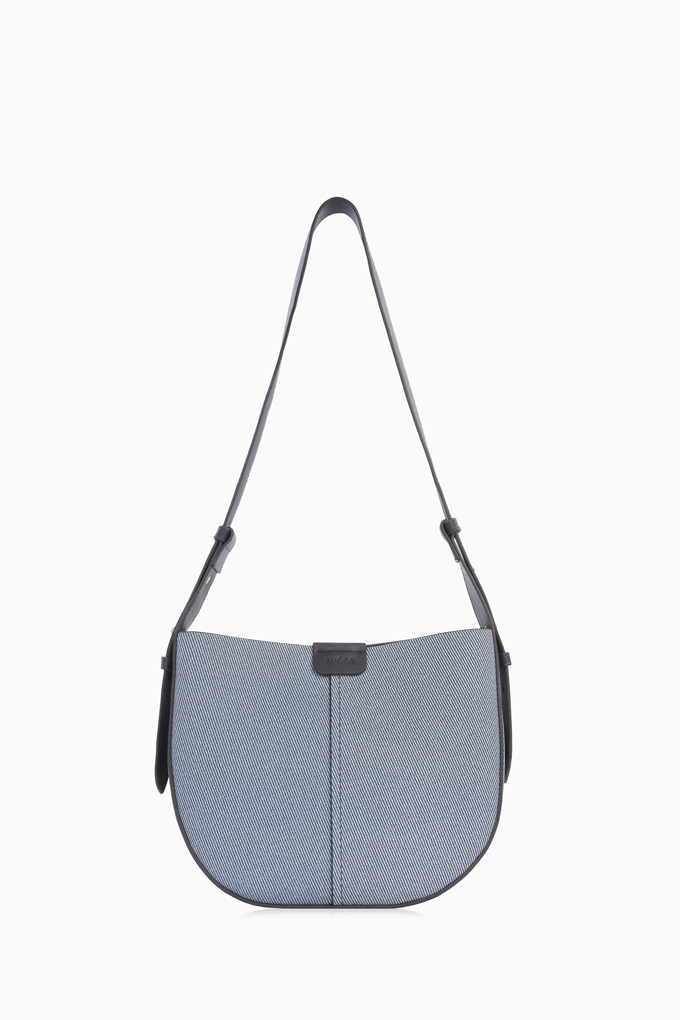 Dikey Dikiş Detaylı Çanta - İndigo TUGBA