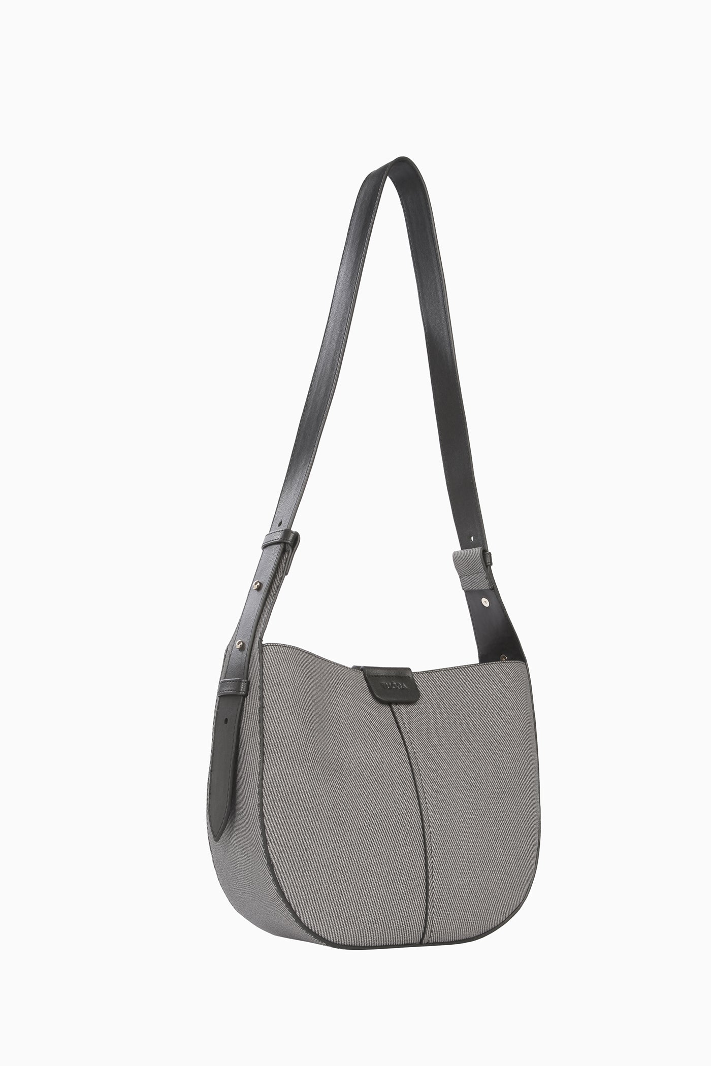 Dikey Dikiş Detaylı Çanta - Siyah TUGBA