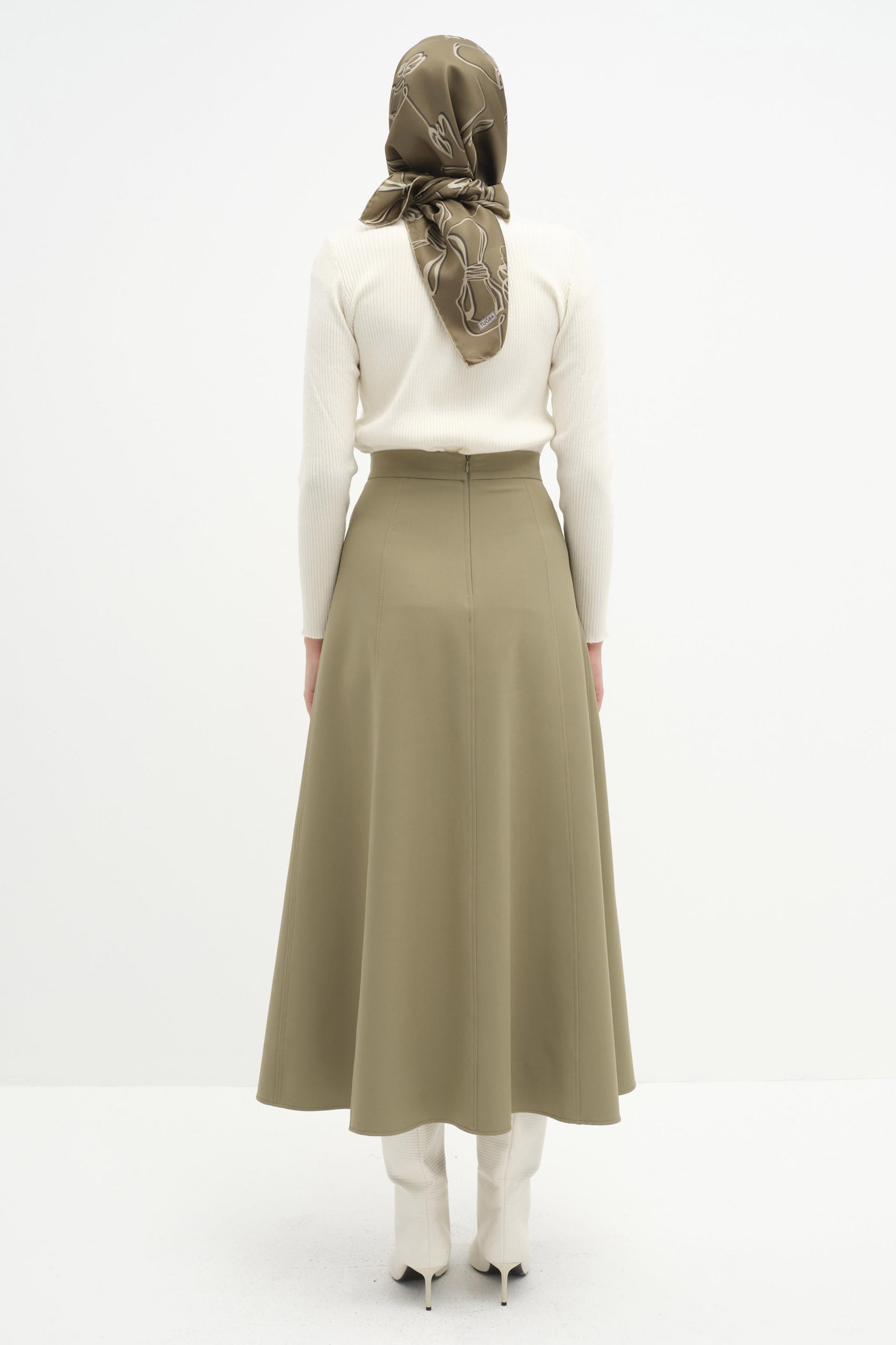 Dikişli Sekiz Parçalı Etek - Çağla TUGBA