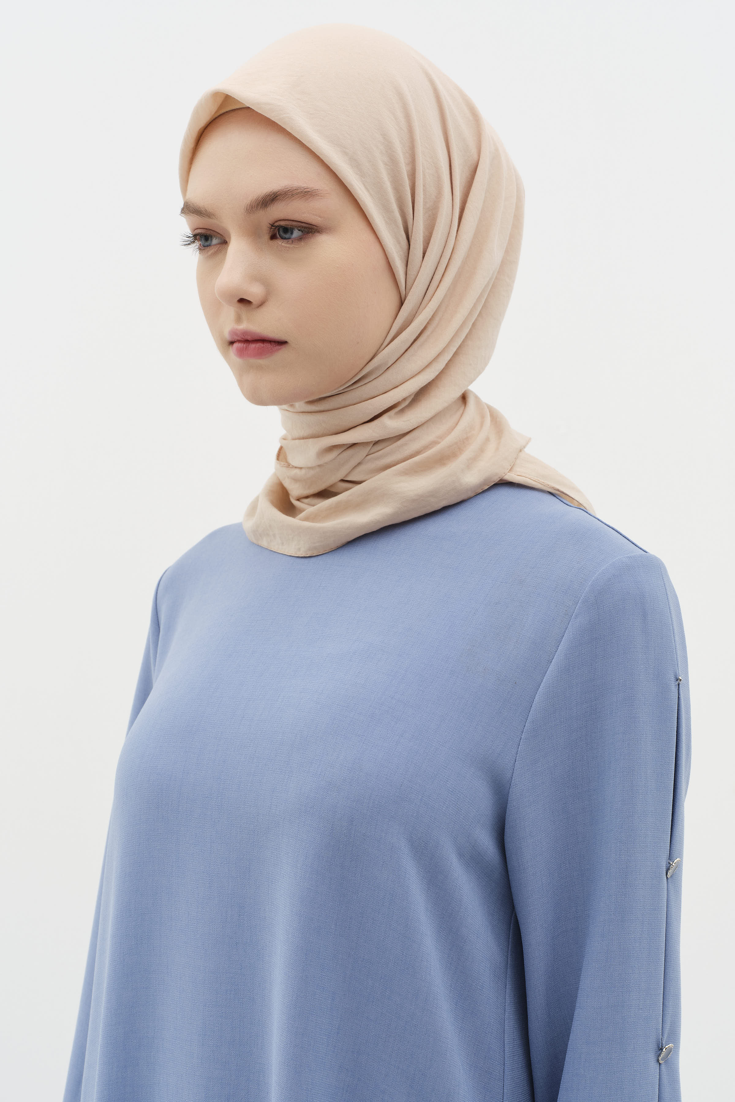 Düz Renk Eşarp - Bisküvi TUGBA