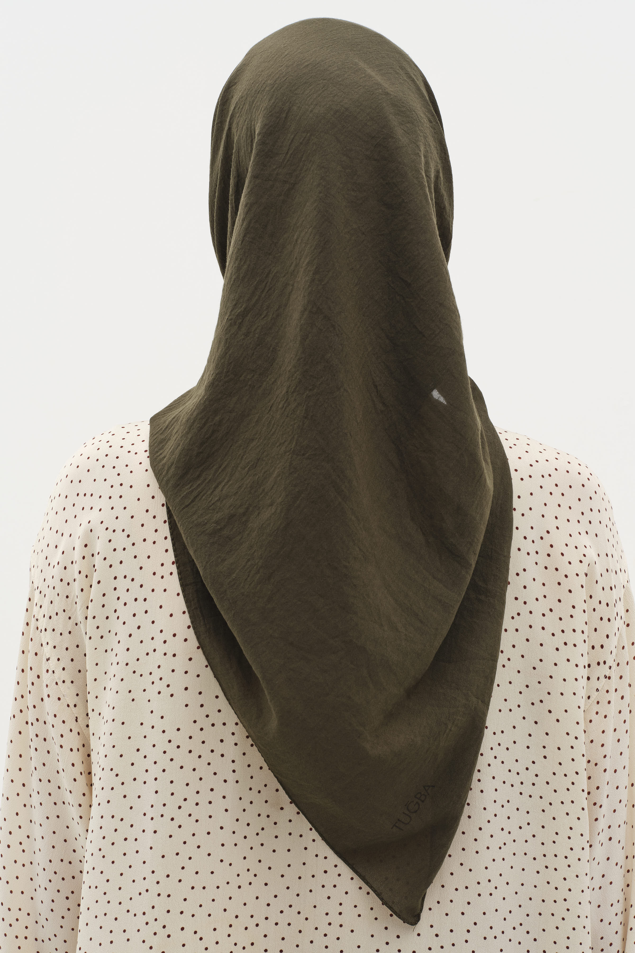 Düz Renk Eşarp - Haki TUGBA