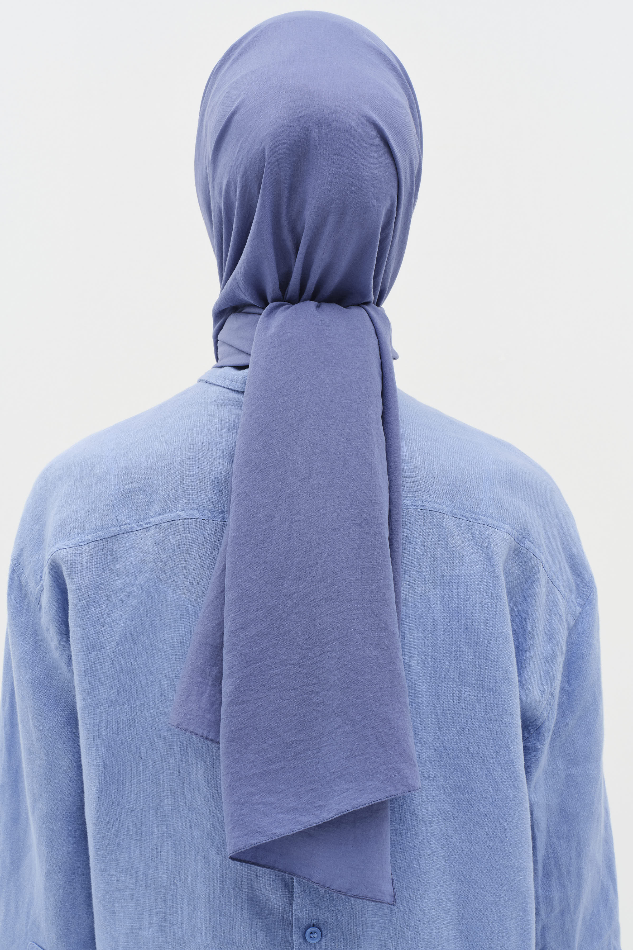 Düz Renk Şal - İndigo TUĞBA