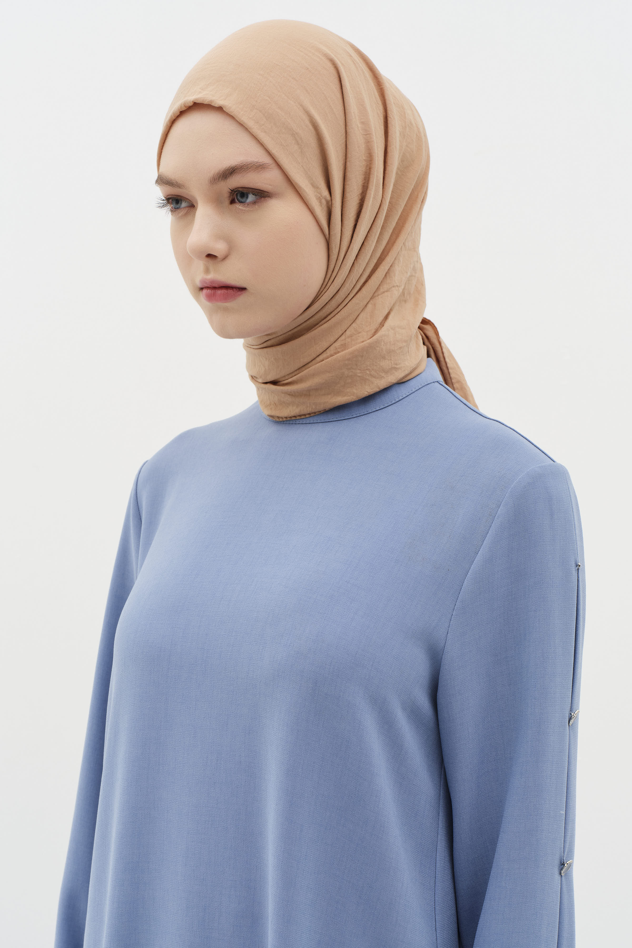 Düz Renk Şal - Vizon TUĞBA