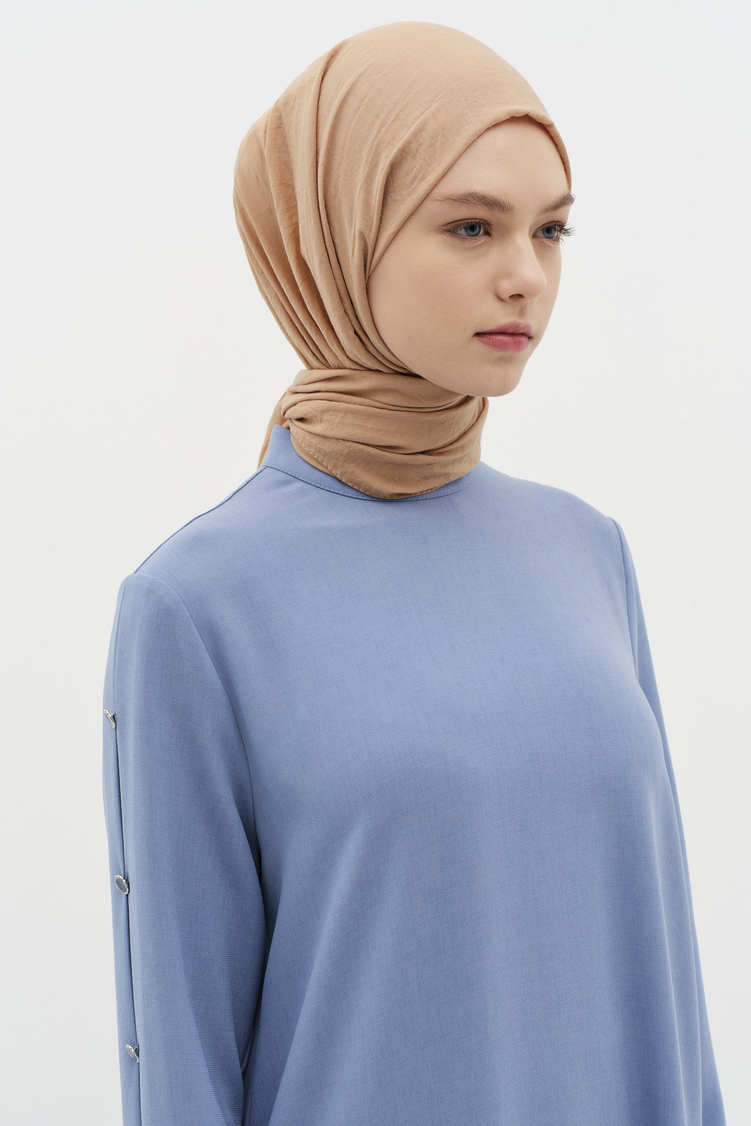 Düz Renk Şal - Vizon TUĞBA