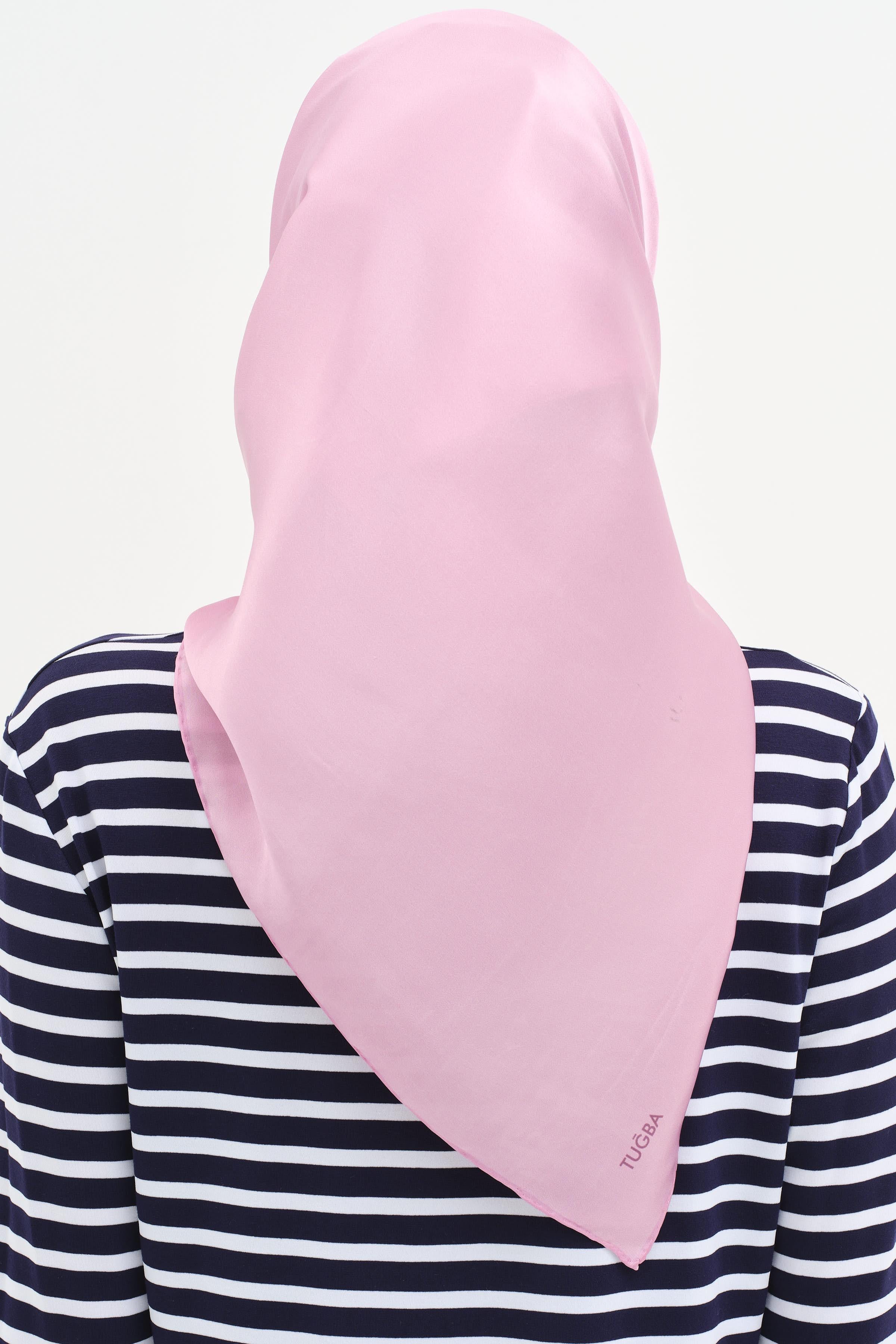 Düz Desen Sura İpek Eşarp - Leylak TUGBA